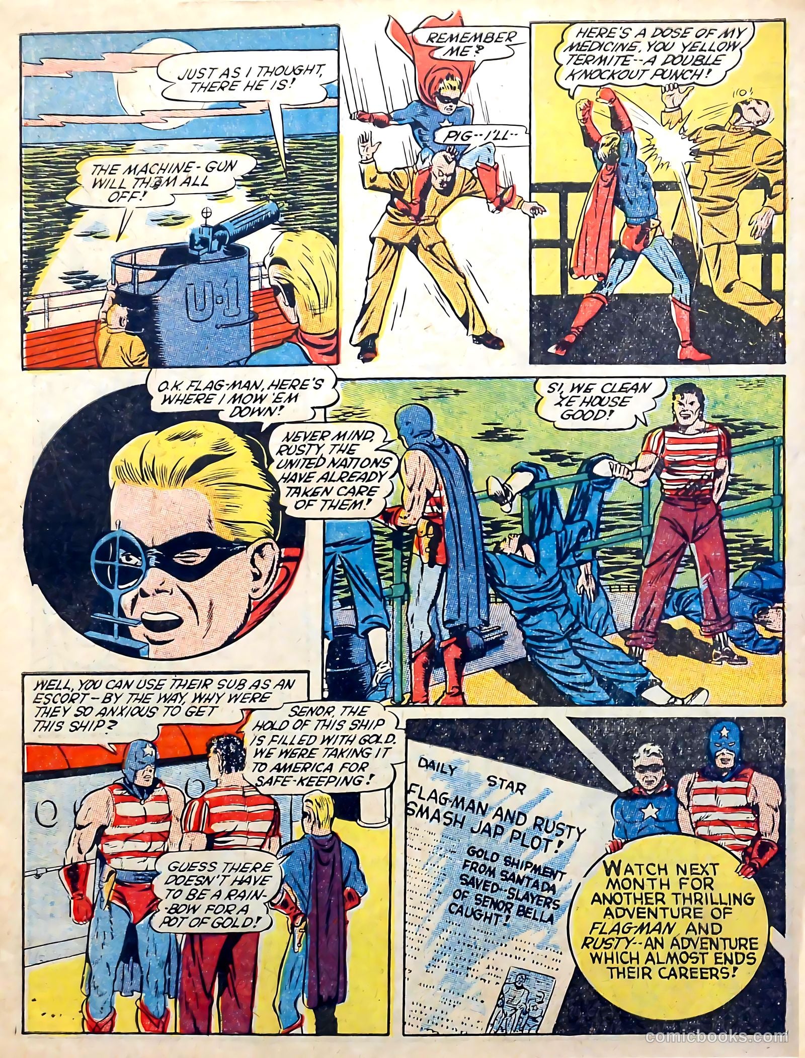 Captain Aero Comics #7 — page 66 of 68