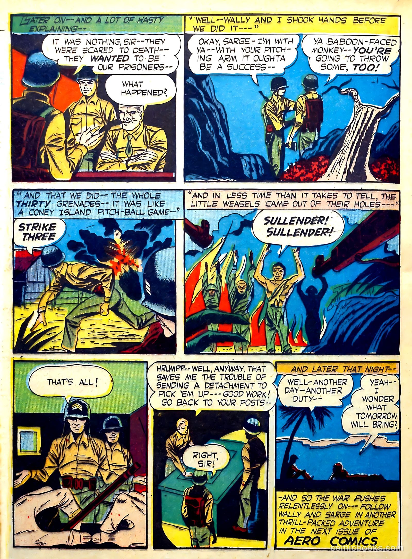 Captain Aero Comics #16 — page 36 of 52