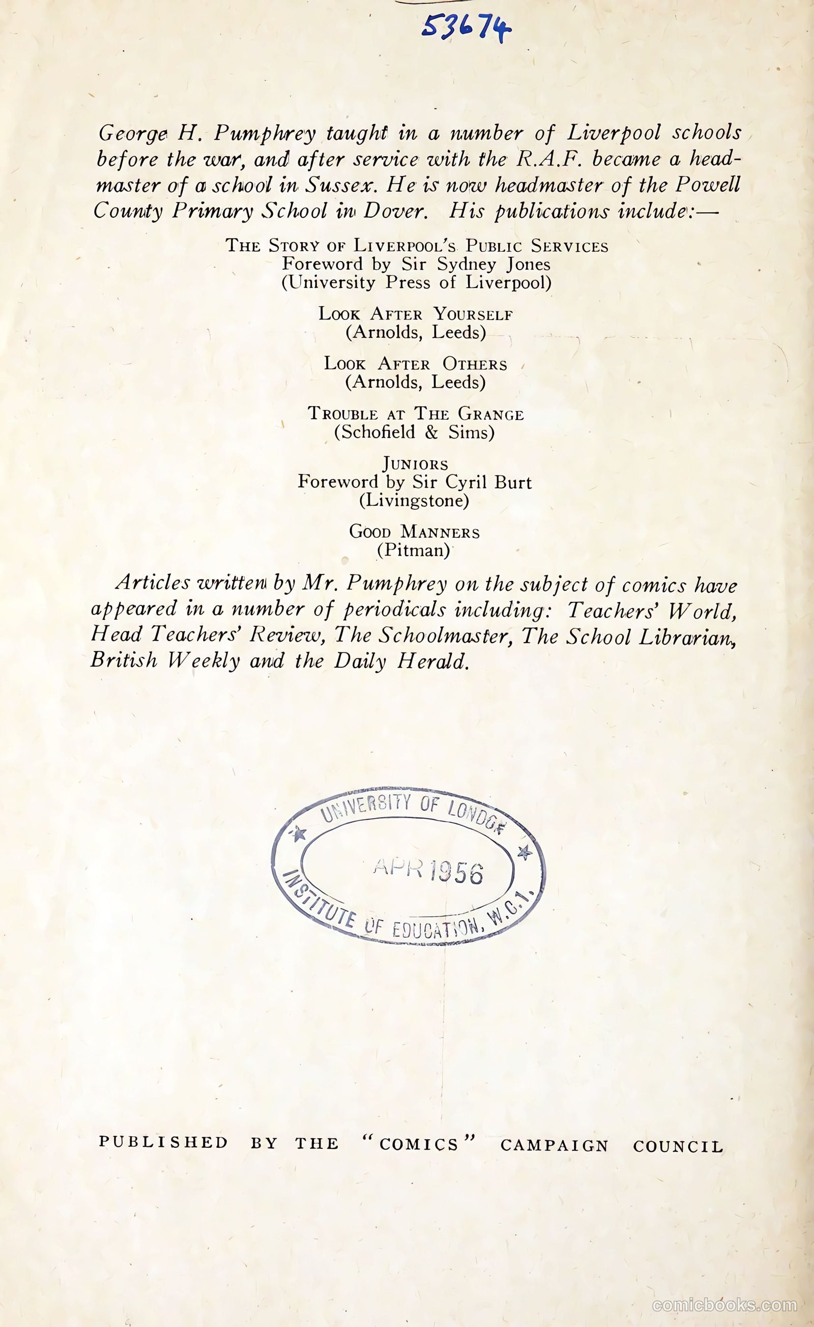 comics and your children george h pumphrey comics campaign council uk #nn — page 2 of 24
