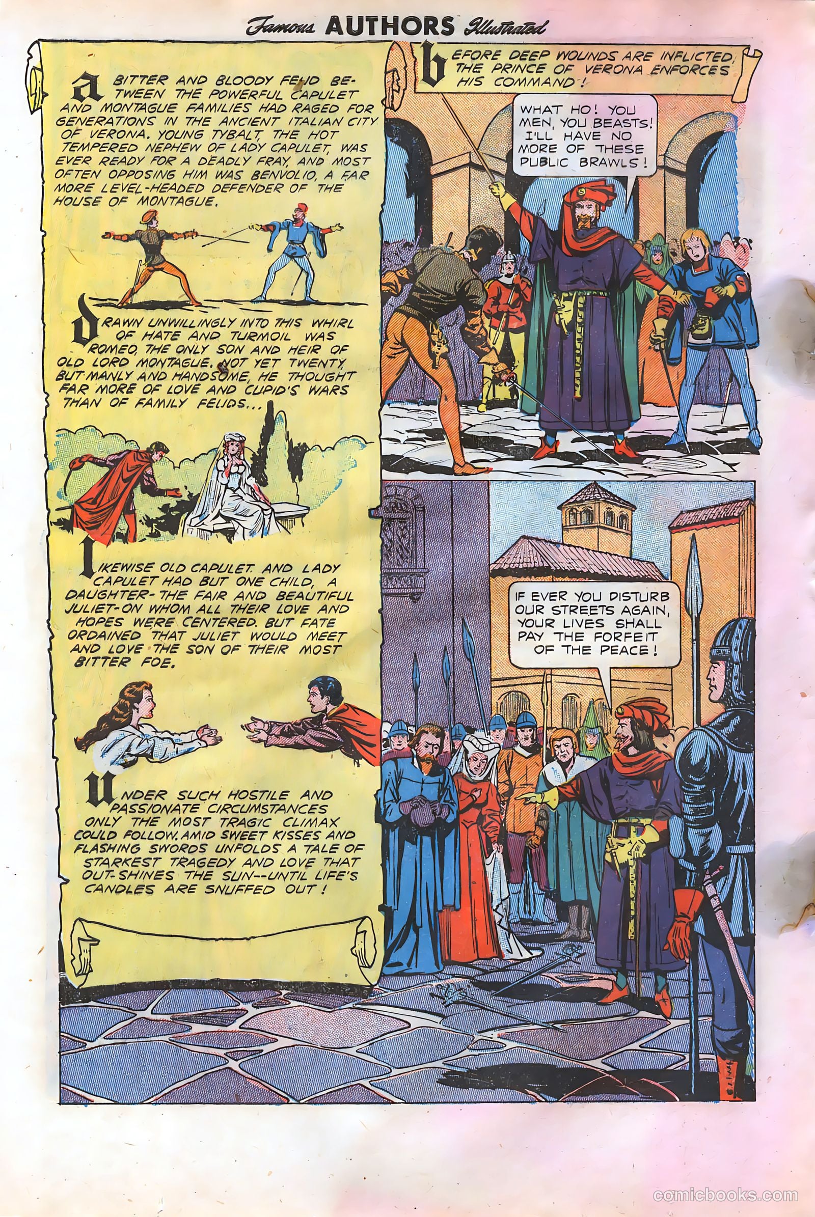 Stories By Famous Authors Illustrated 10 - Romeo and Juliet #1 — page 4 of 36