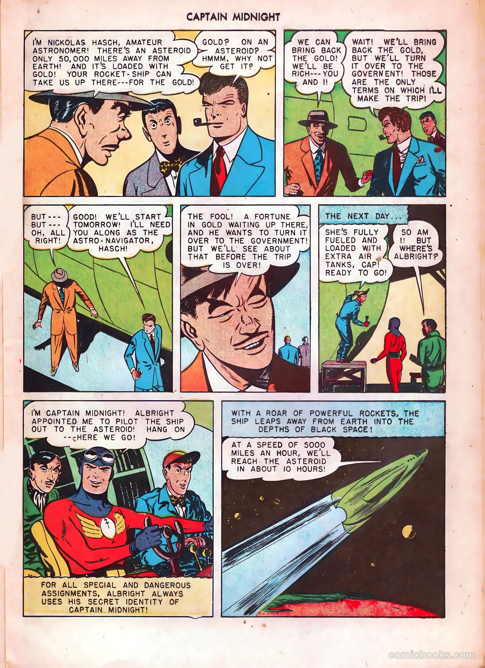 captain midnight in outer space #nn — page 5 of 110