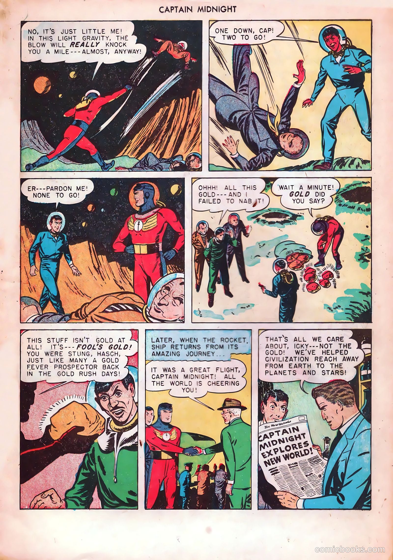 captain midnight in outer space #nn — page 9 of 110