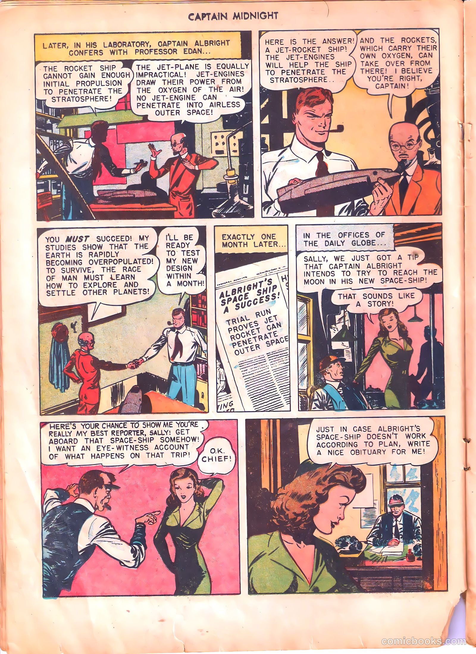 captain midnight in outer space #nn — page 13 of 110