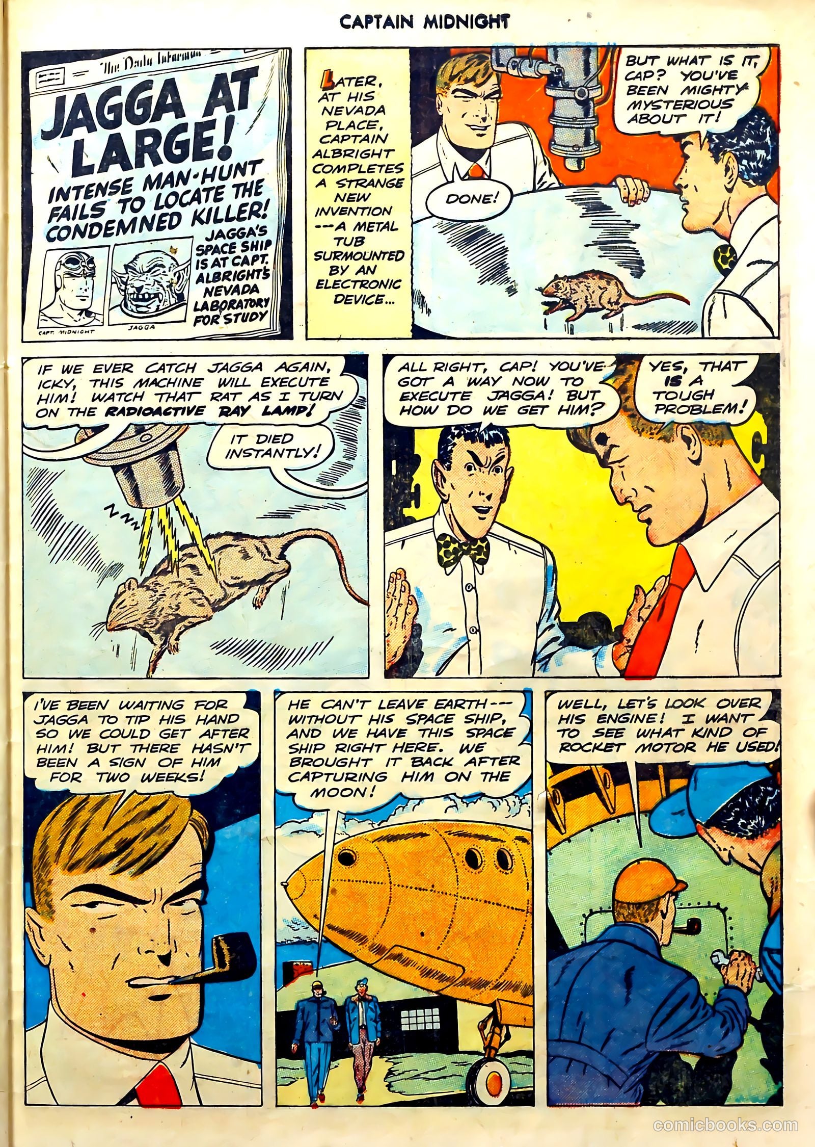 captain midnight in outer space #nn — page 62 of 110