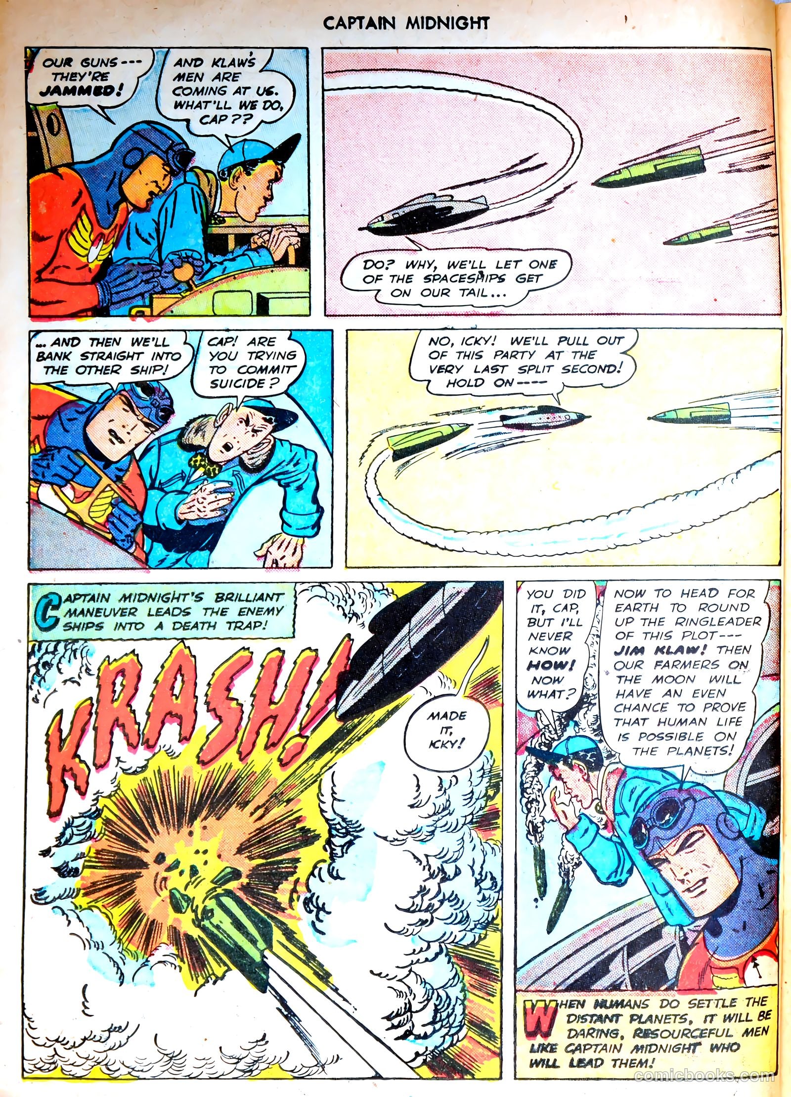 captain midnight in outer space #nn — page 87 of 110