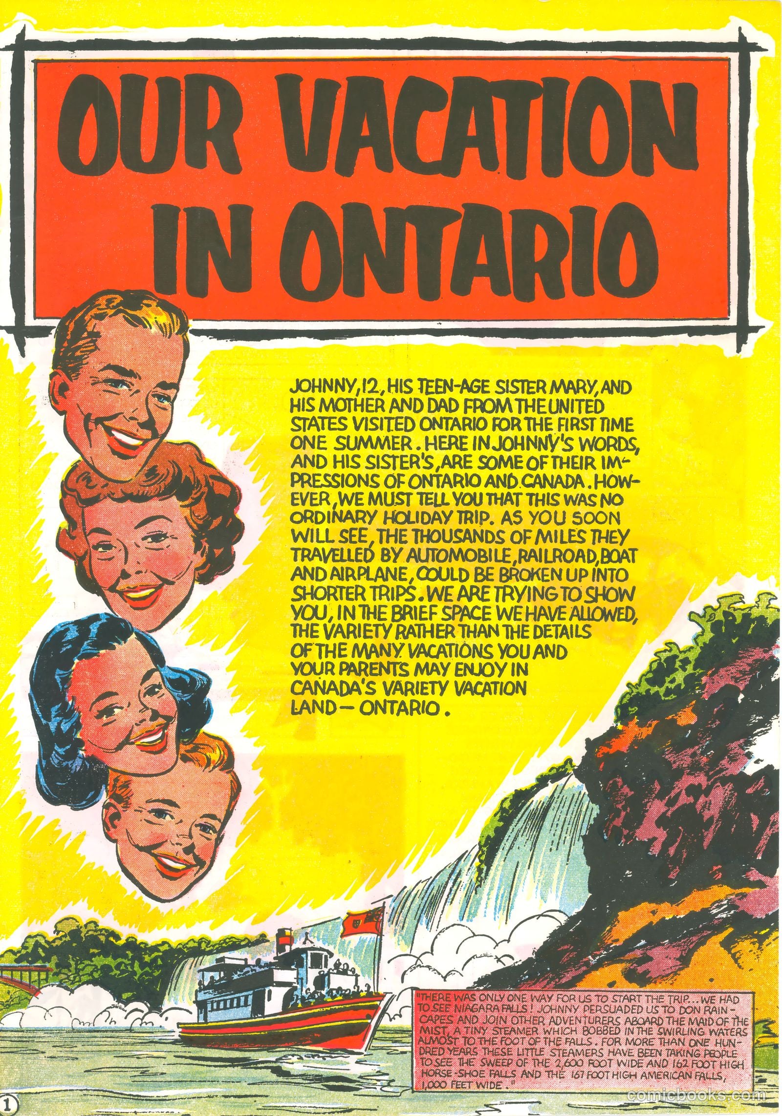 Our Vacation in Ontario #nn — page 1 of 12