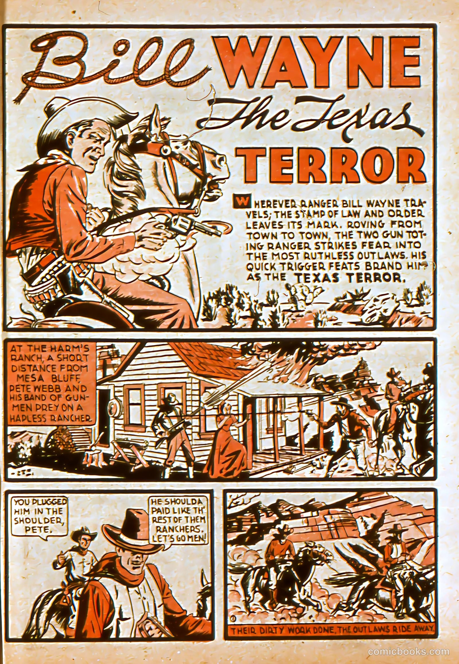 bill wayne the texas terror fixed #nn — page 1 of 37