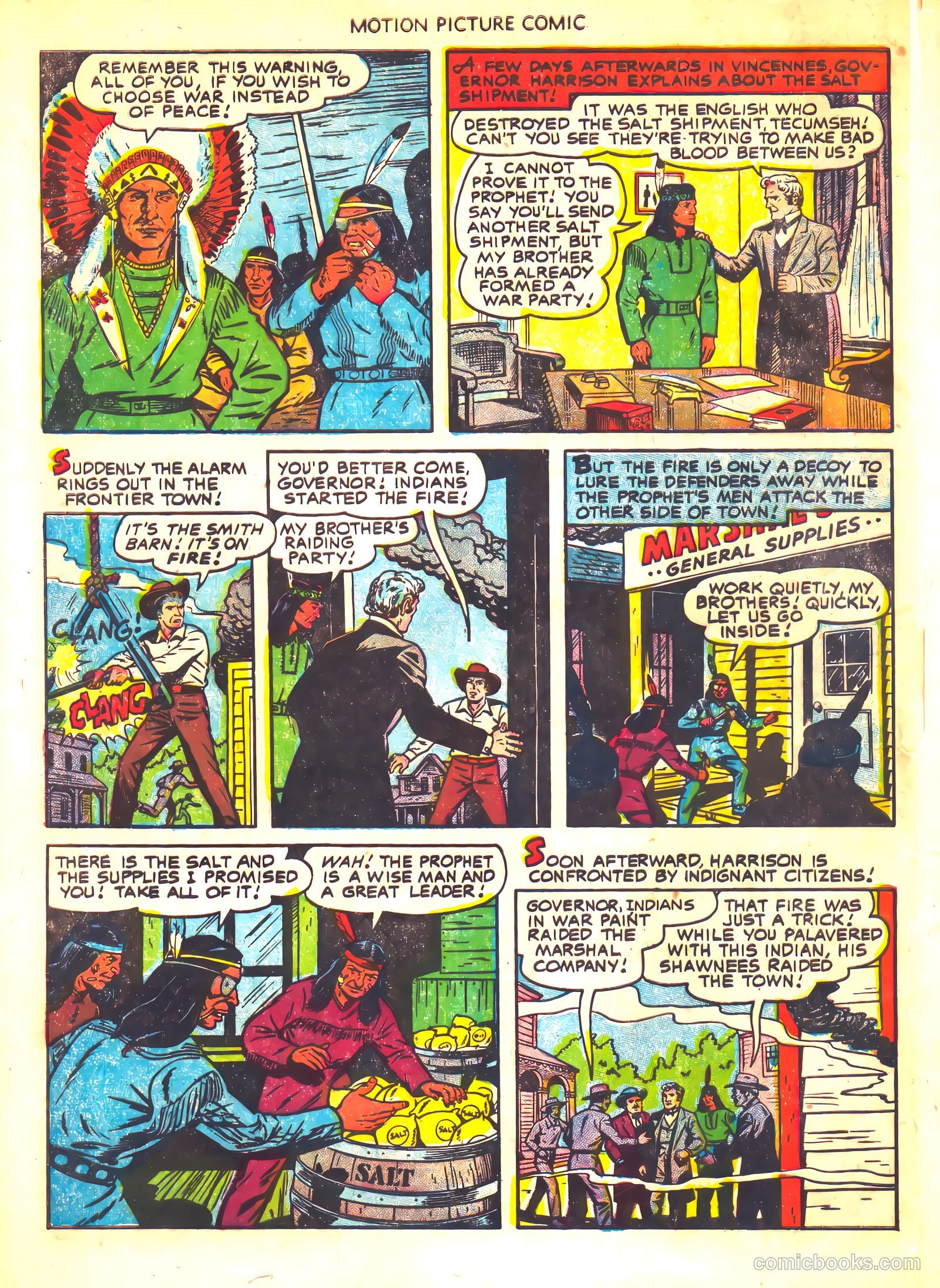 Motion Picture Comics 112 Brave Warrior #1 — page 8 of 36