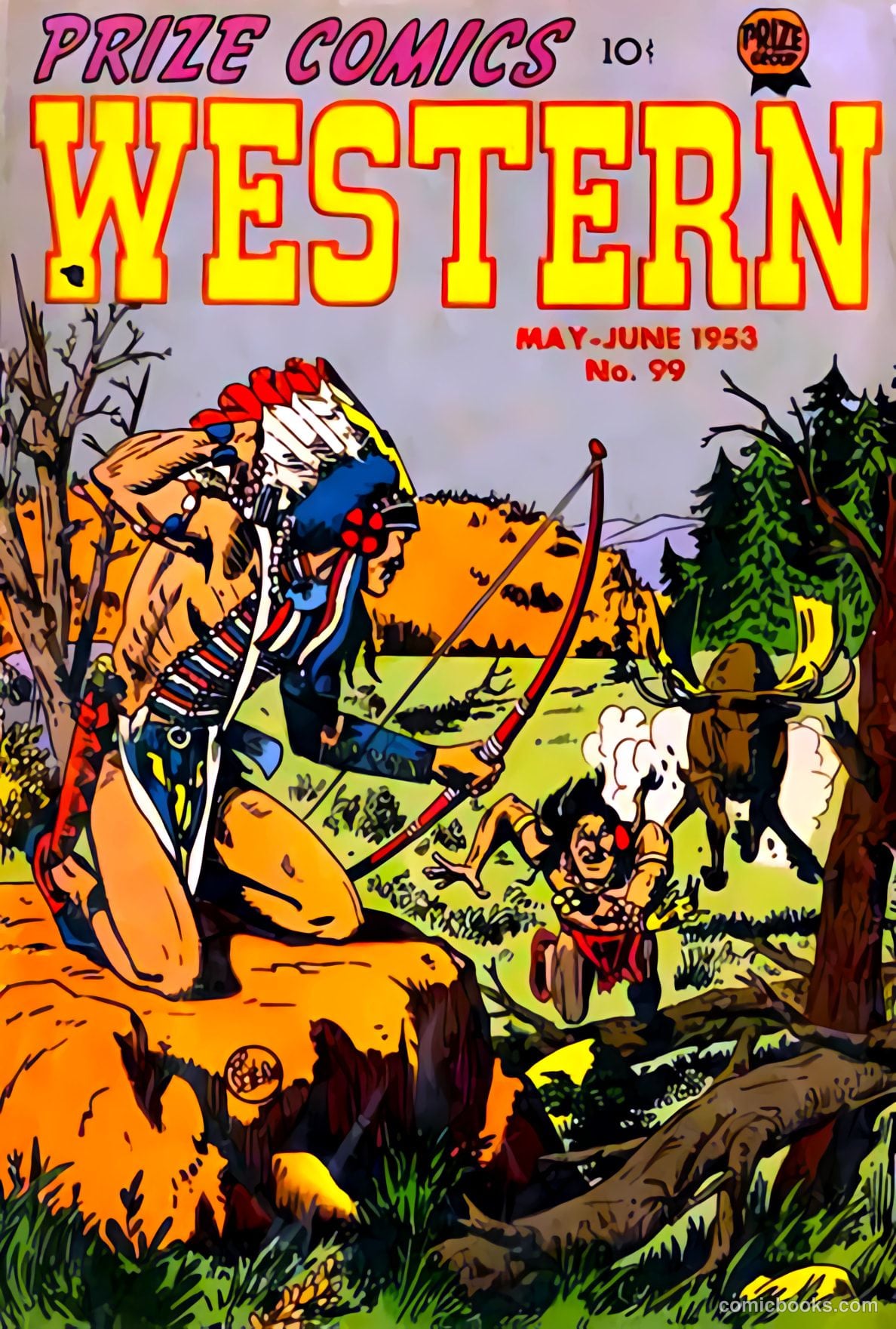 Prize Comics Western #99 — page 2 of 37