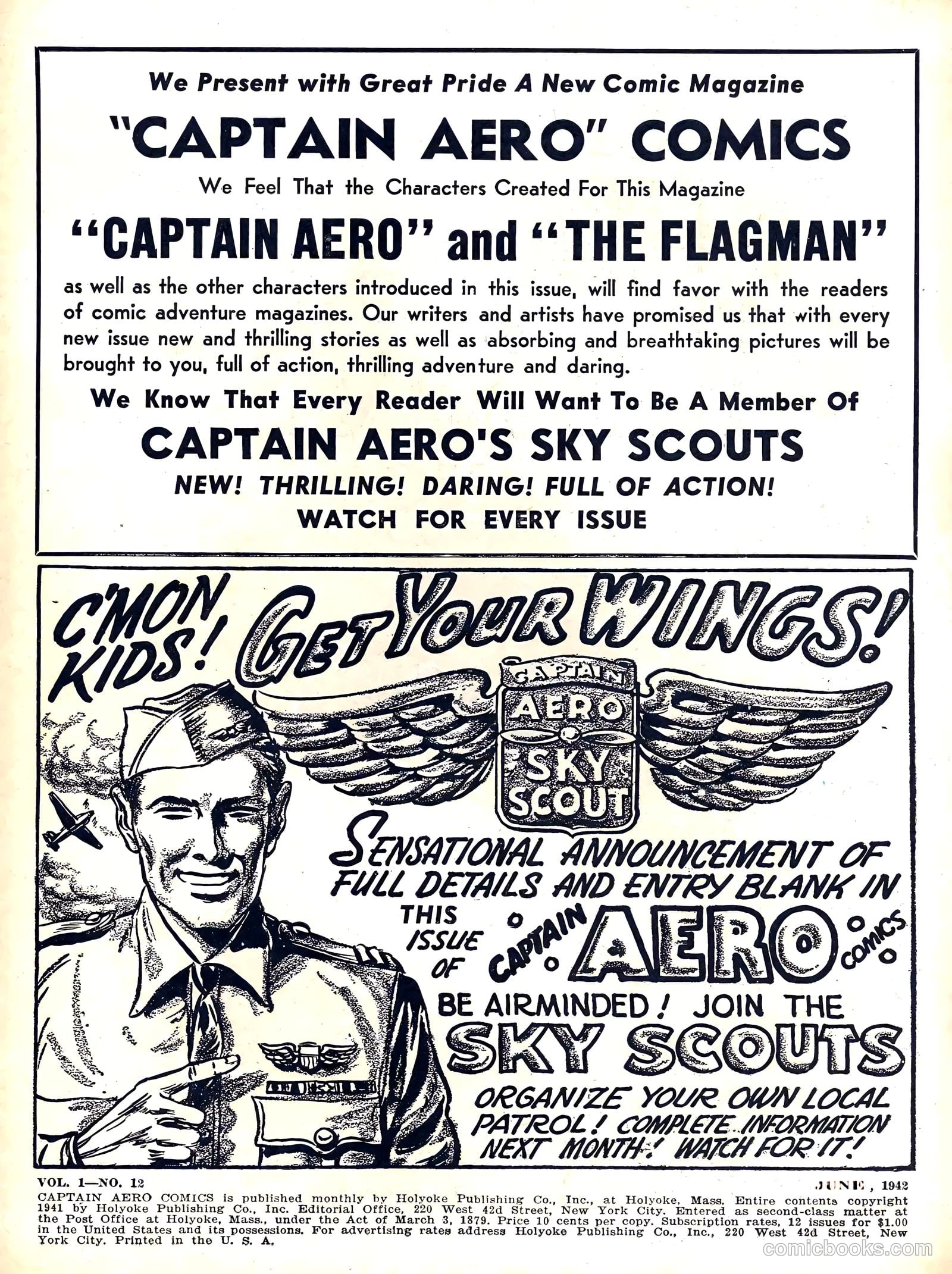 Captain Aero Comics #6 — page 2 of 68
