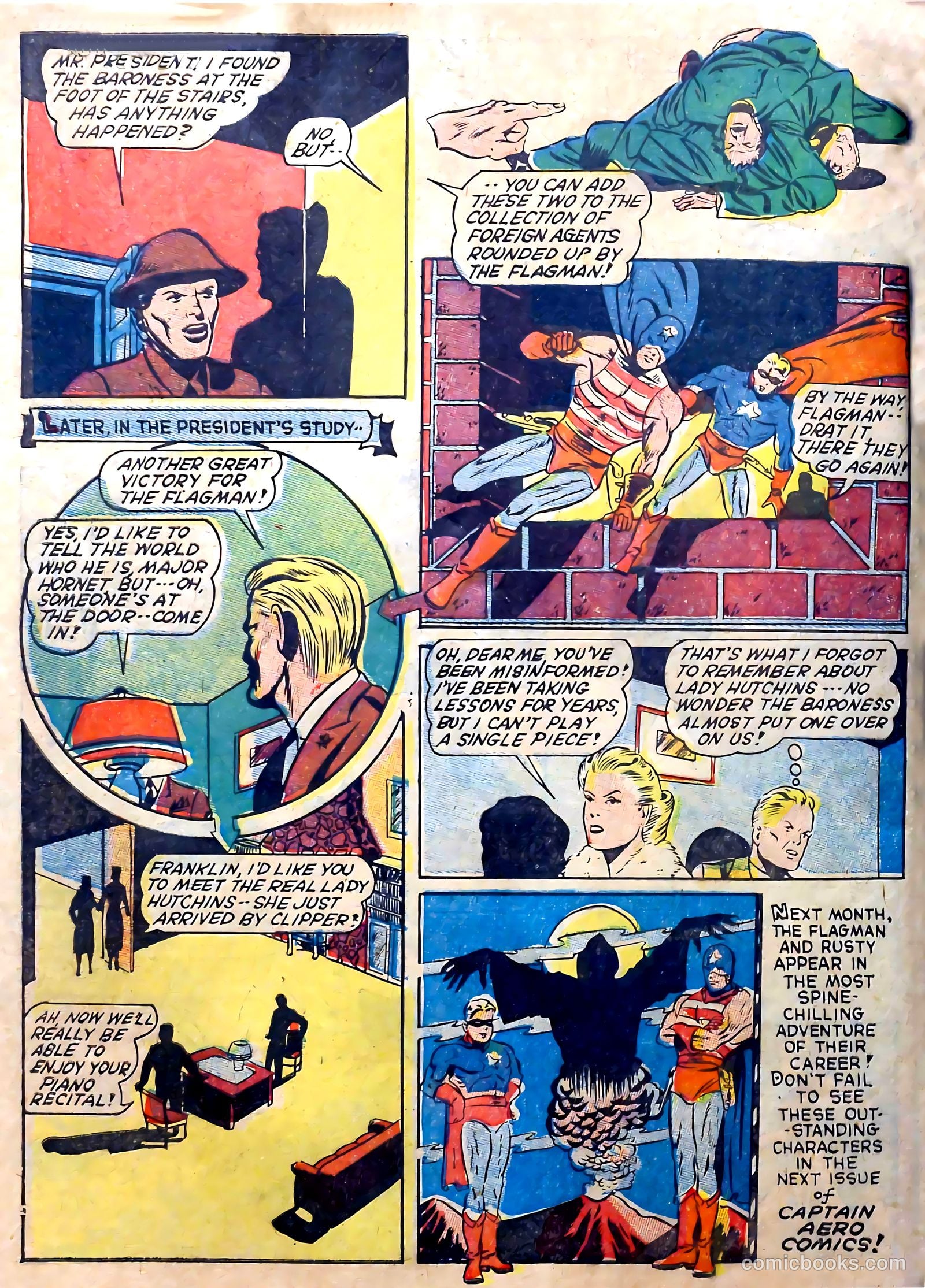 Captain Aero Comics #6 — page 66 of 68