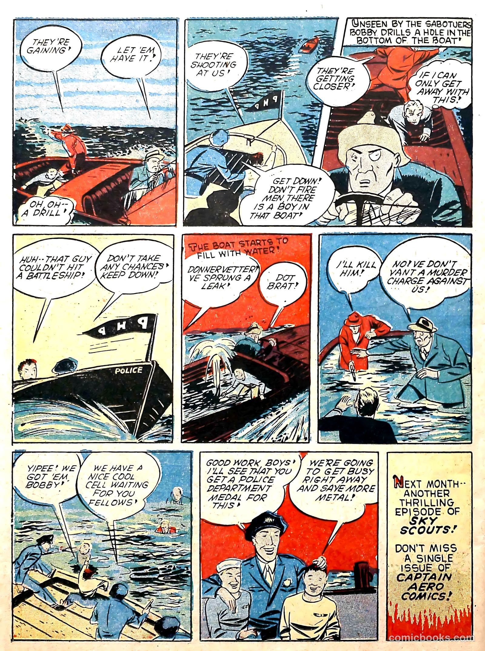 Captain Aero Comics #8 — page 50 of 68