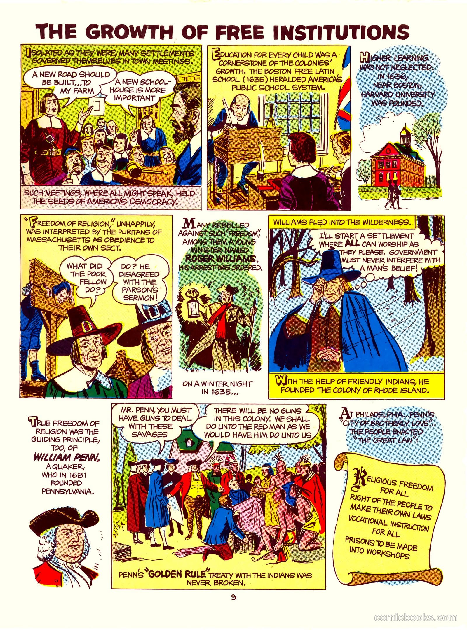 A Picture Story of the United States #nn — page 9 of 52