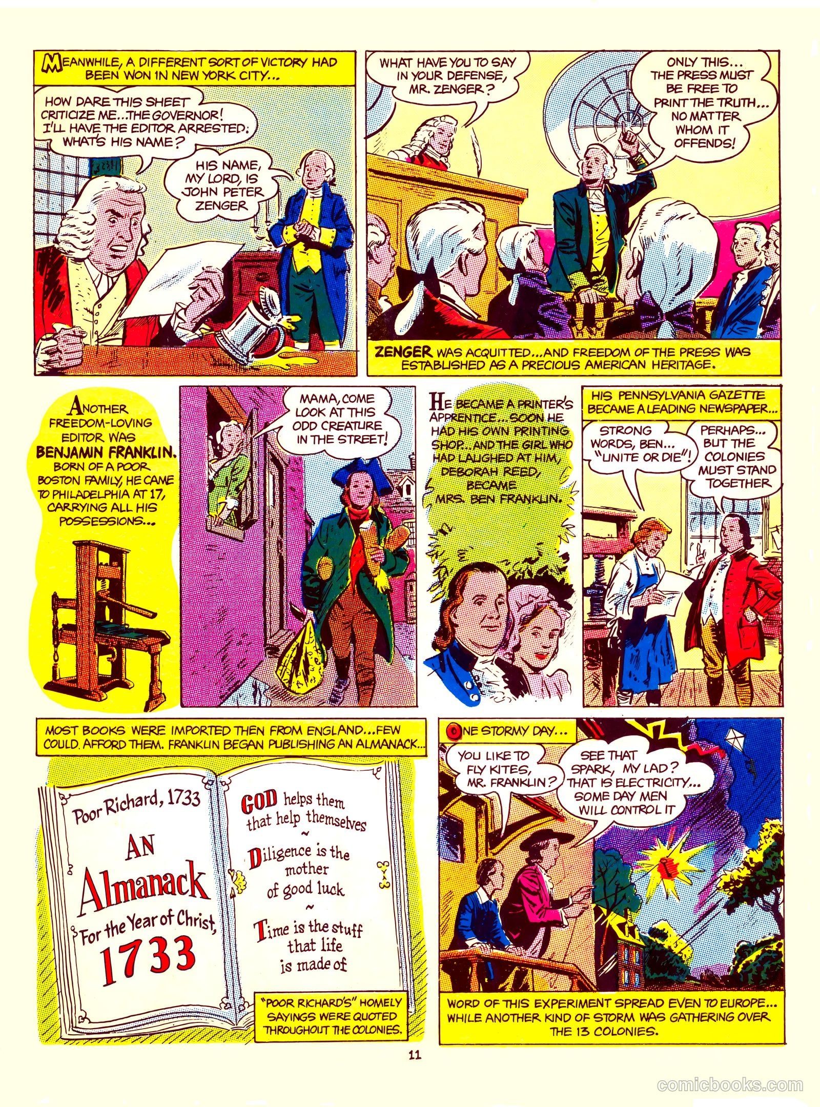 A Picture Story of the United States #nn — page 11 of 52