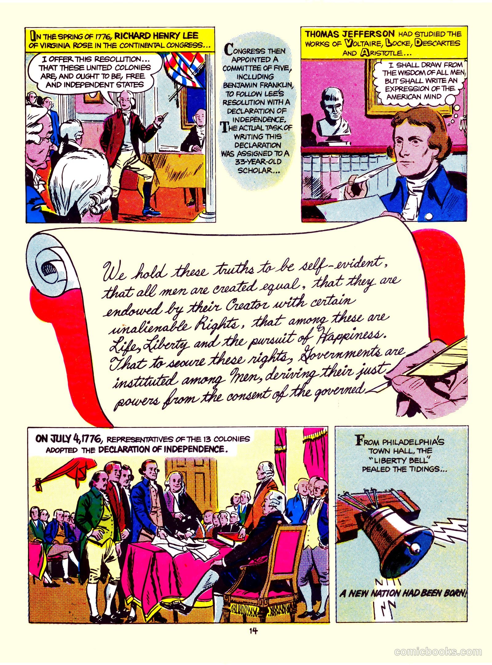 A Picture Story of the United States #nn — page 14 of 52