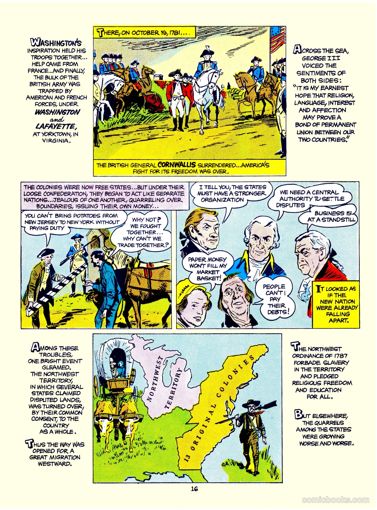 A Picture Story of the United States #nn — page 16 of 52