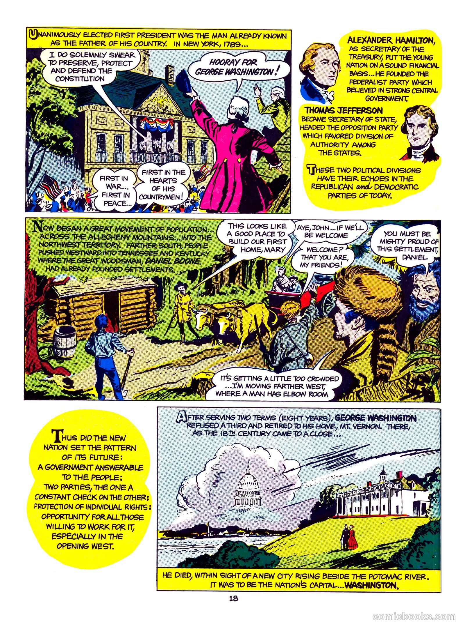 A Picture Story of the United States #nn — page 18 of 52