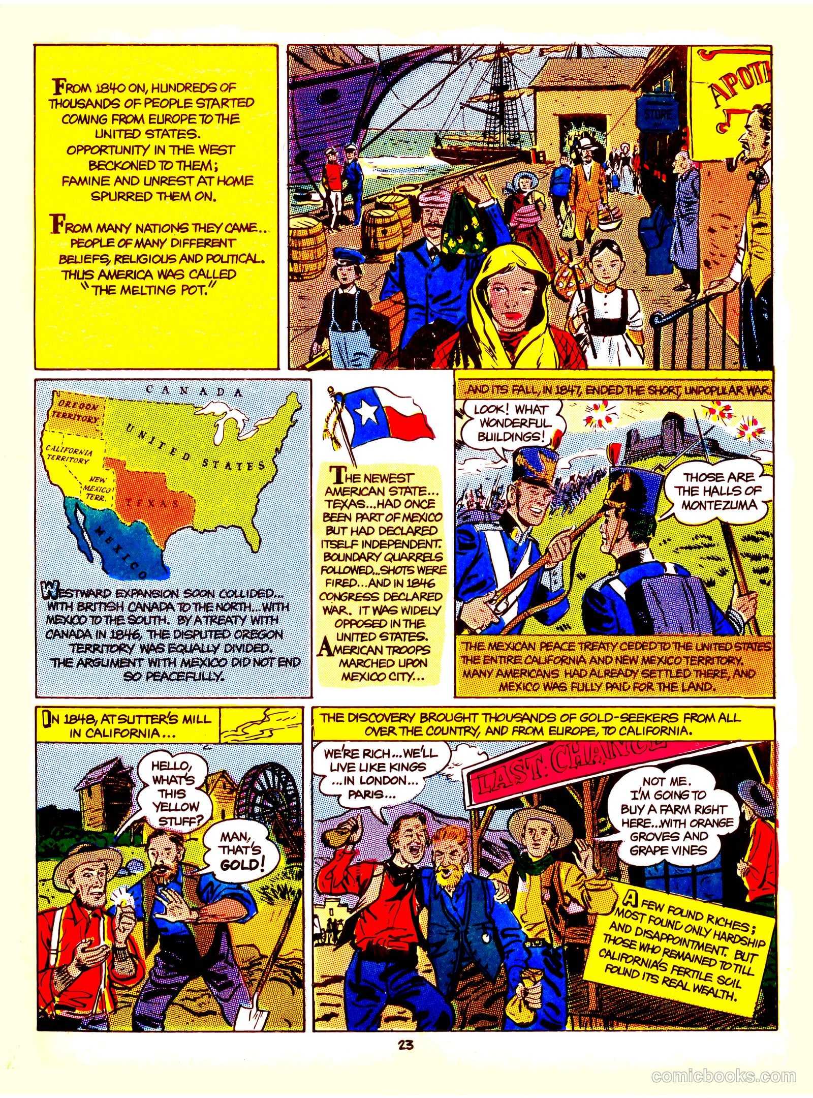 A Picture Story of the United States #nn — page 23 of 52