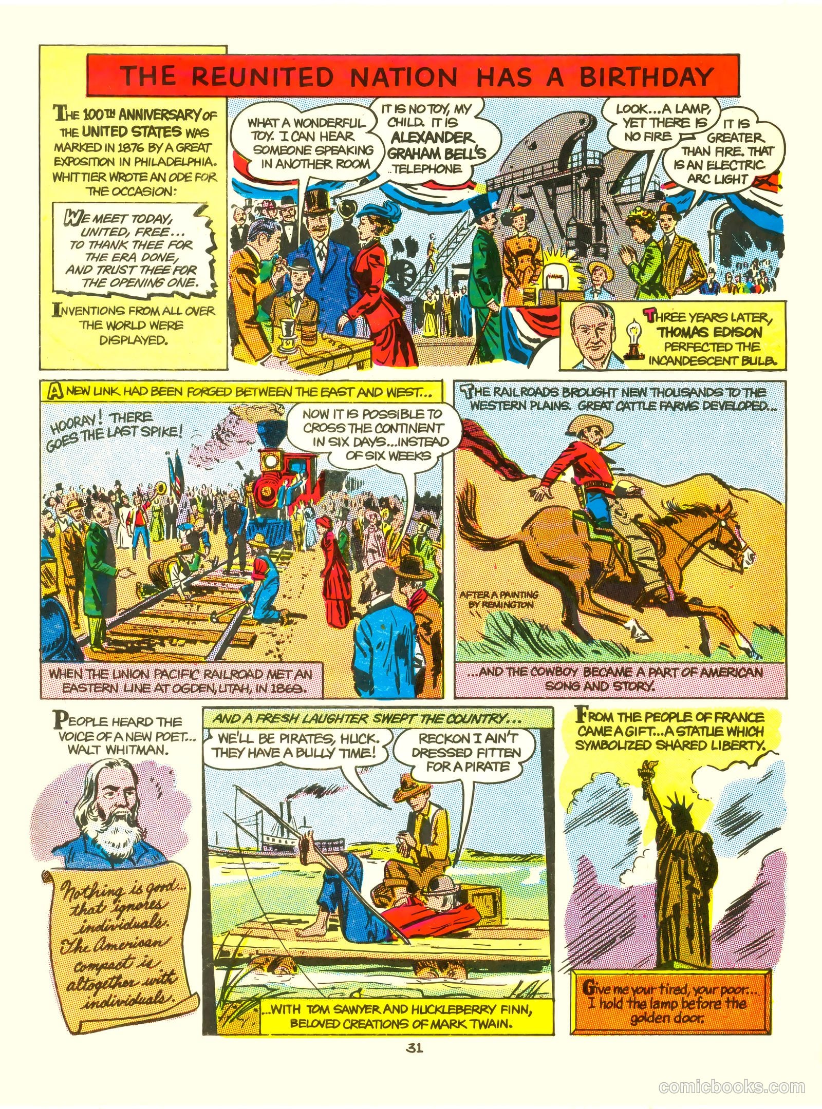 A Picture Story of the United States #nn — page 31 of 52