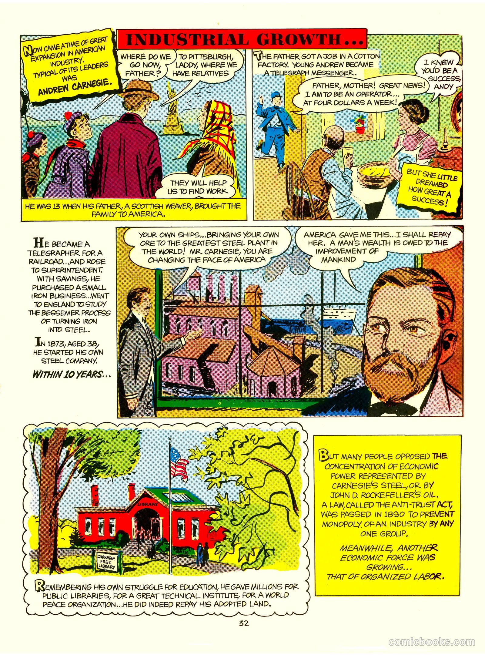 A Picture Story of the United States #nn — page 32 of 52