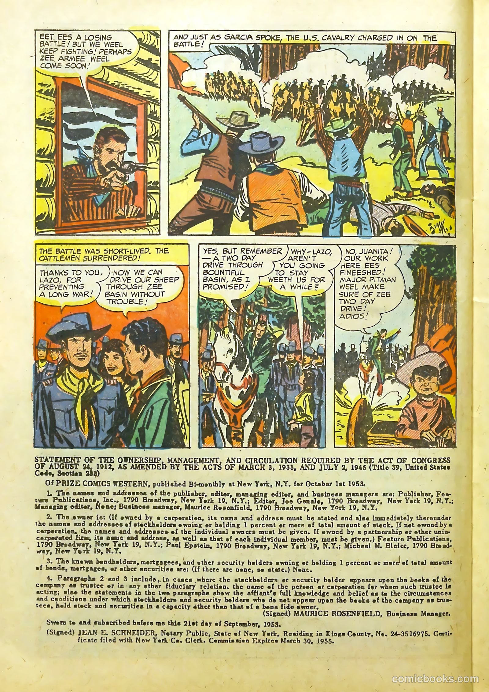Prize Comics Western #105 — page 22 of 36