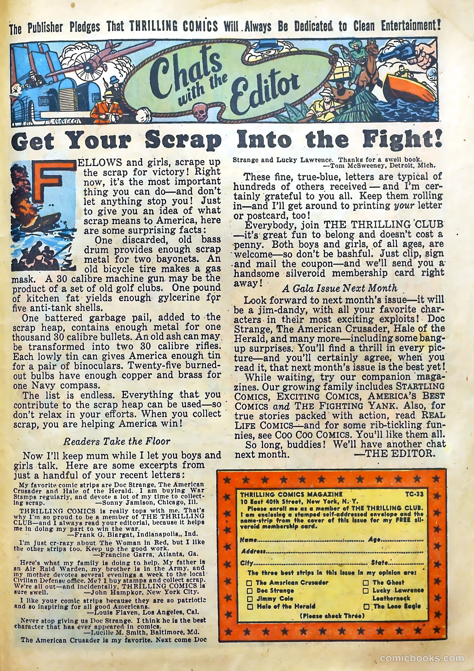 Thrilling Comics #33 — page 60 of 70