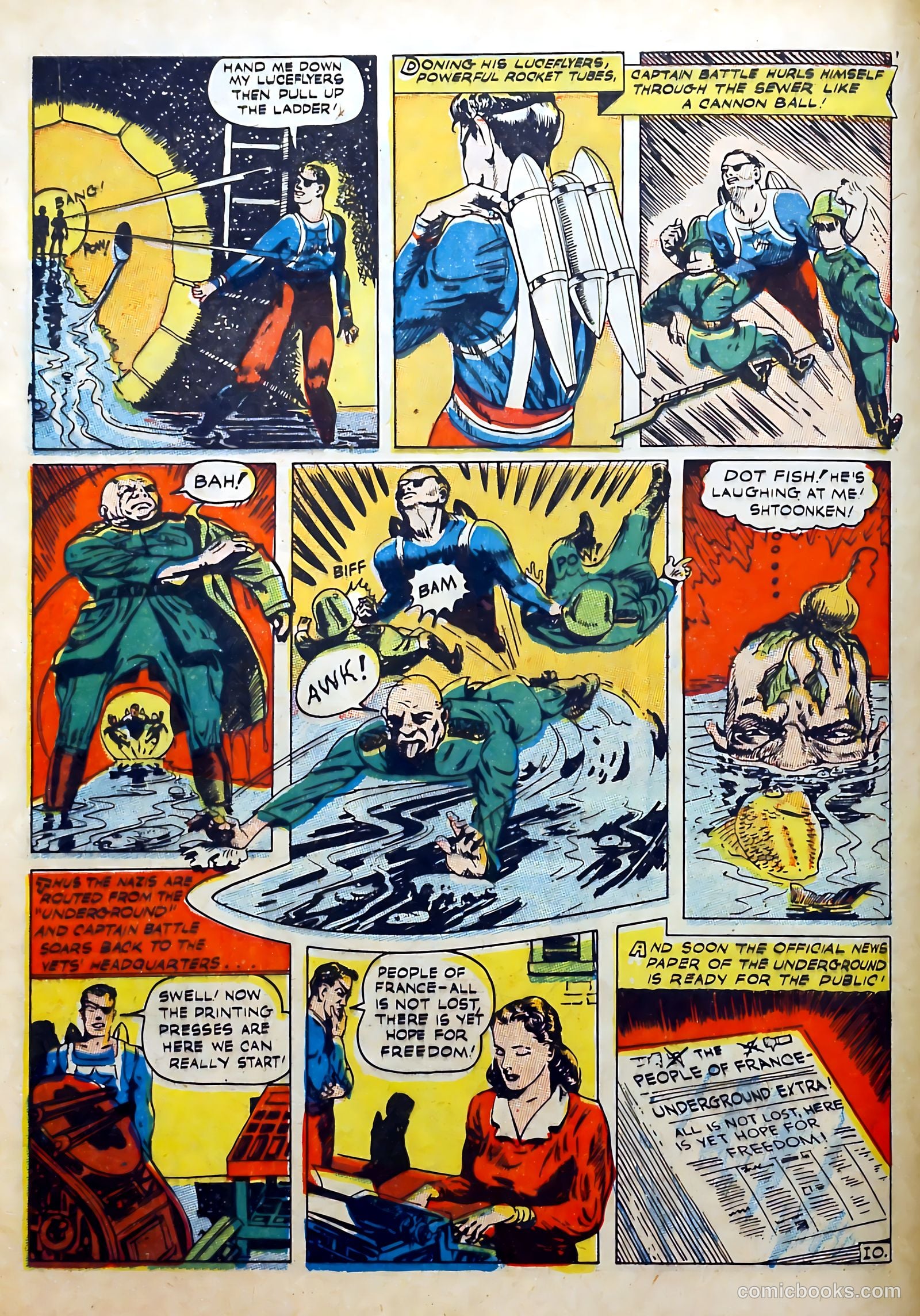 Captain Battle Comics #5 — page 12 of 68