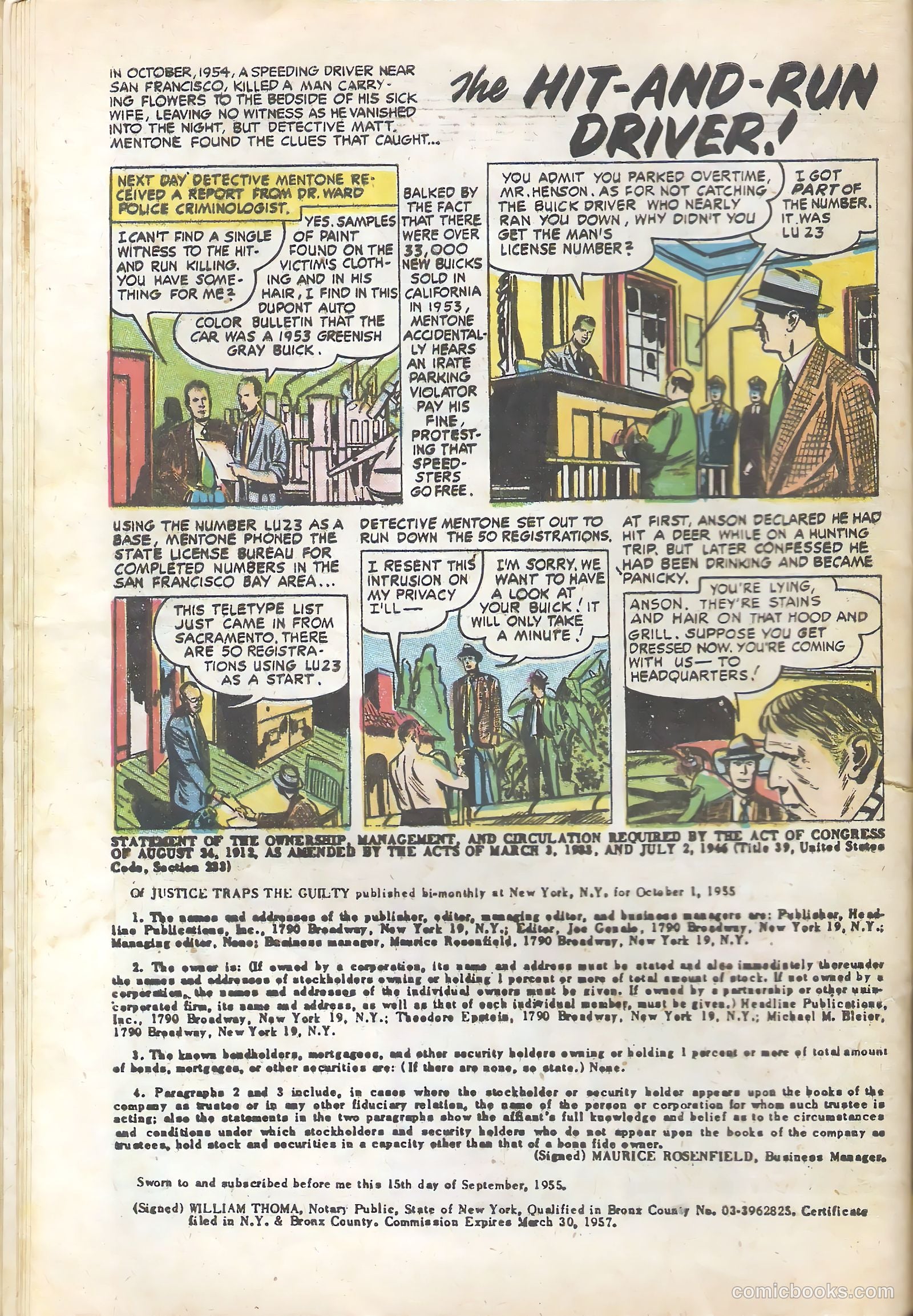 Justice Traps the Guilty #81 — page 32 of 36