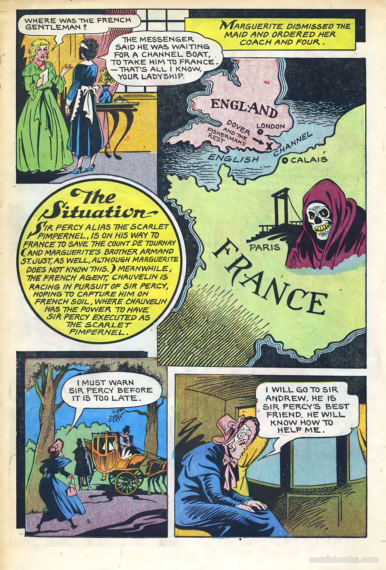 Stories By Famous Authors Illustrated 1 - Scarlet Pimpenel #1 — page 22 of 53
