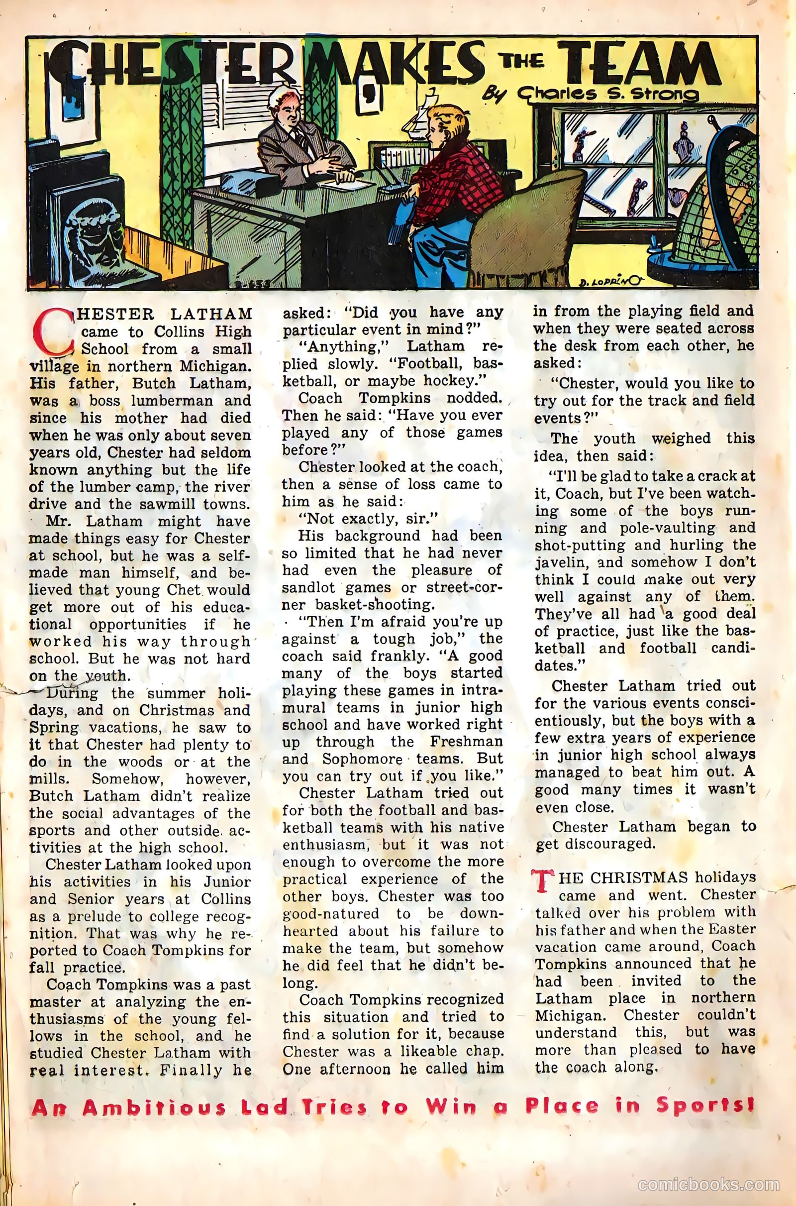Mel Allen Sports Comics #5 — page 16 of 36