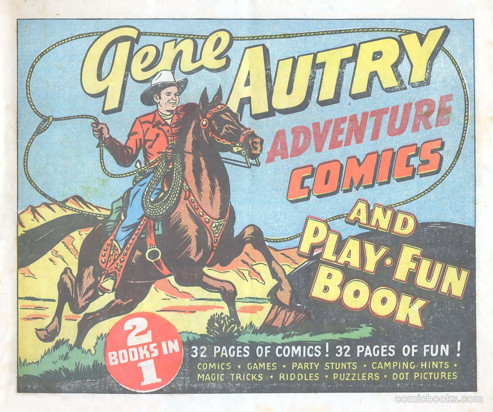 Gene Autry Adventure Comics and Play-Fun Book #[nn] — page 1 of 33