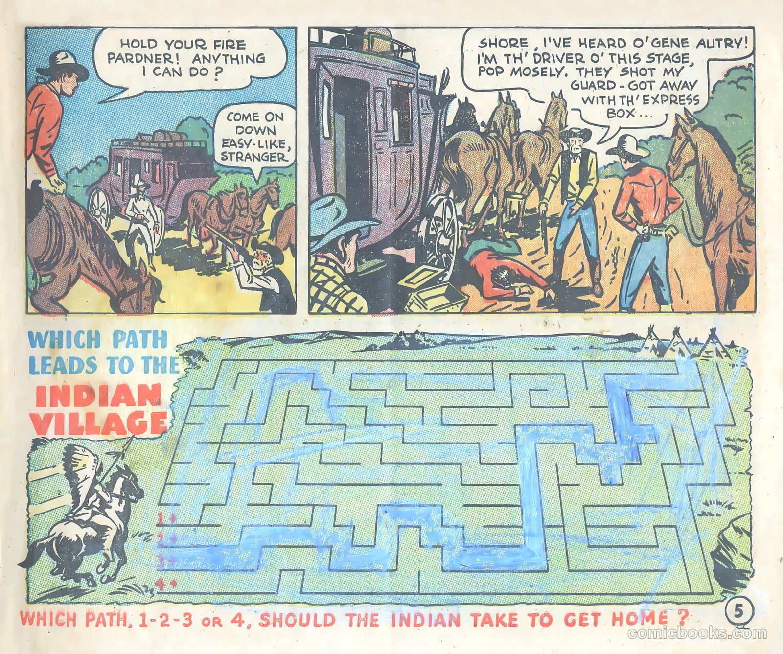 Gene Autry Adventure Comics and Play-Fun Book #[nn] — page 5 of 33