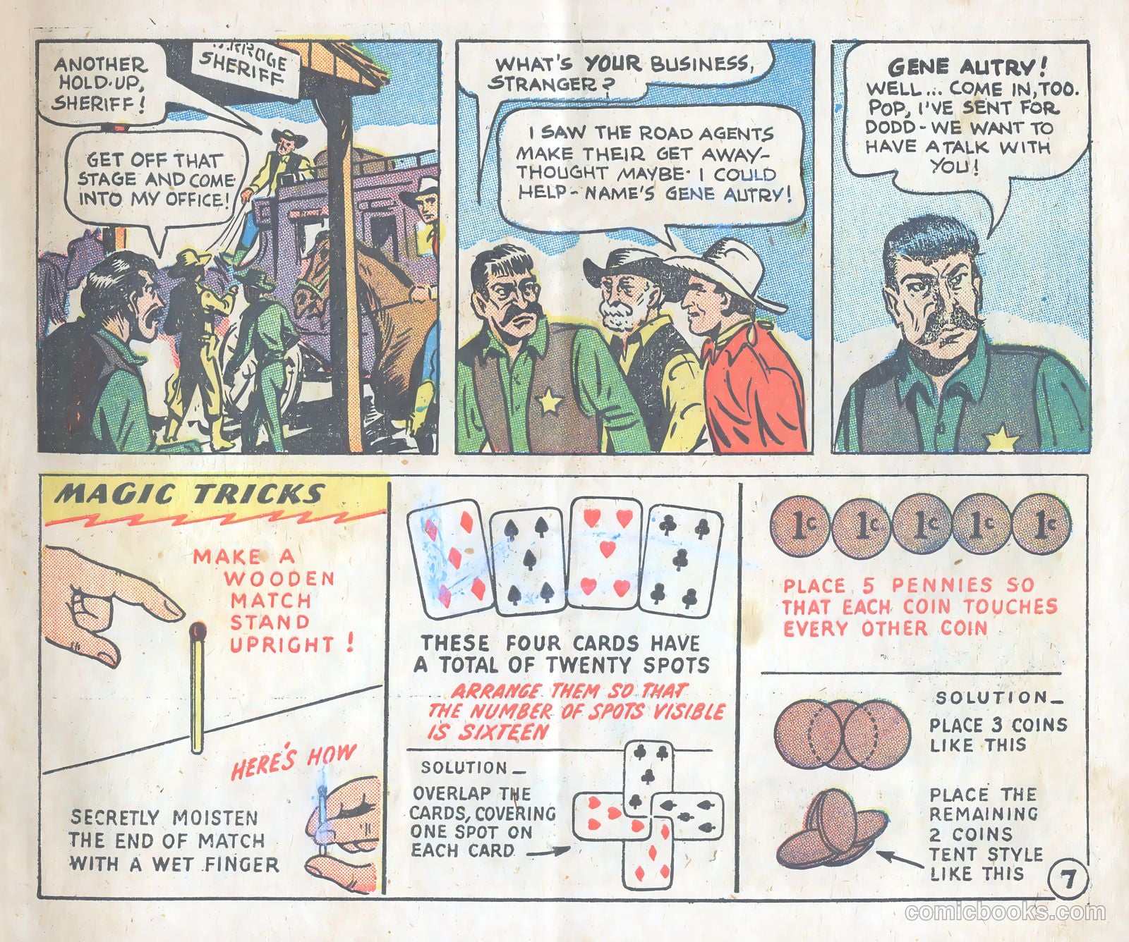 Gene Autry Adventure Comics and Play-Fun Book #[nn] — page 7 of 33