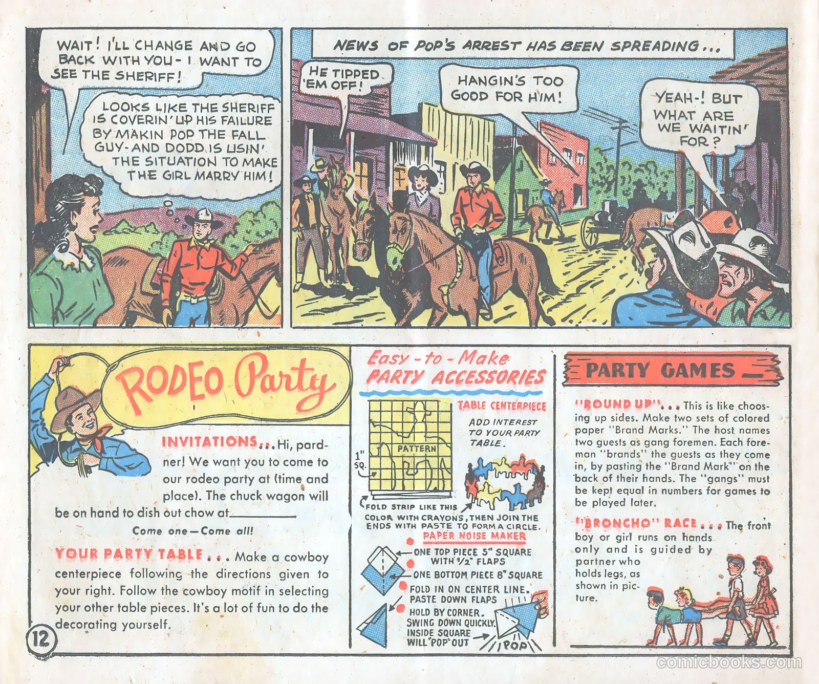 Gene Autry Adventure Comics and Play-Fun Book #[nn] — page 12 of 33
