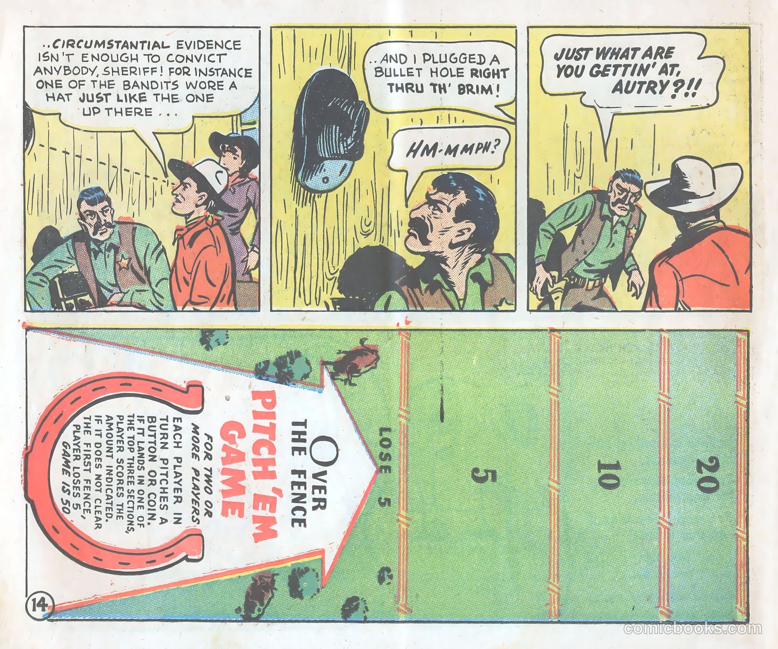 Gene Autry Adventure Comics and Play-Fun Book #[nn] — page 14 of 33