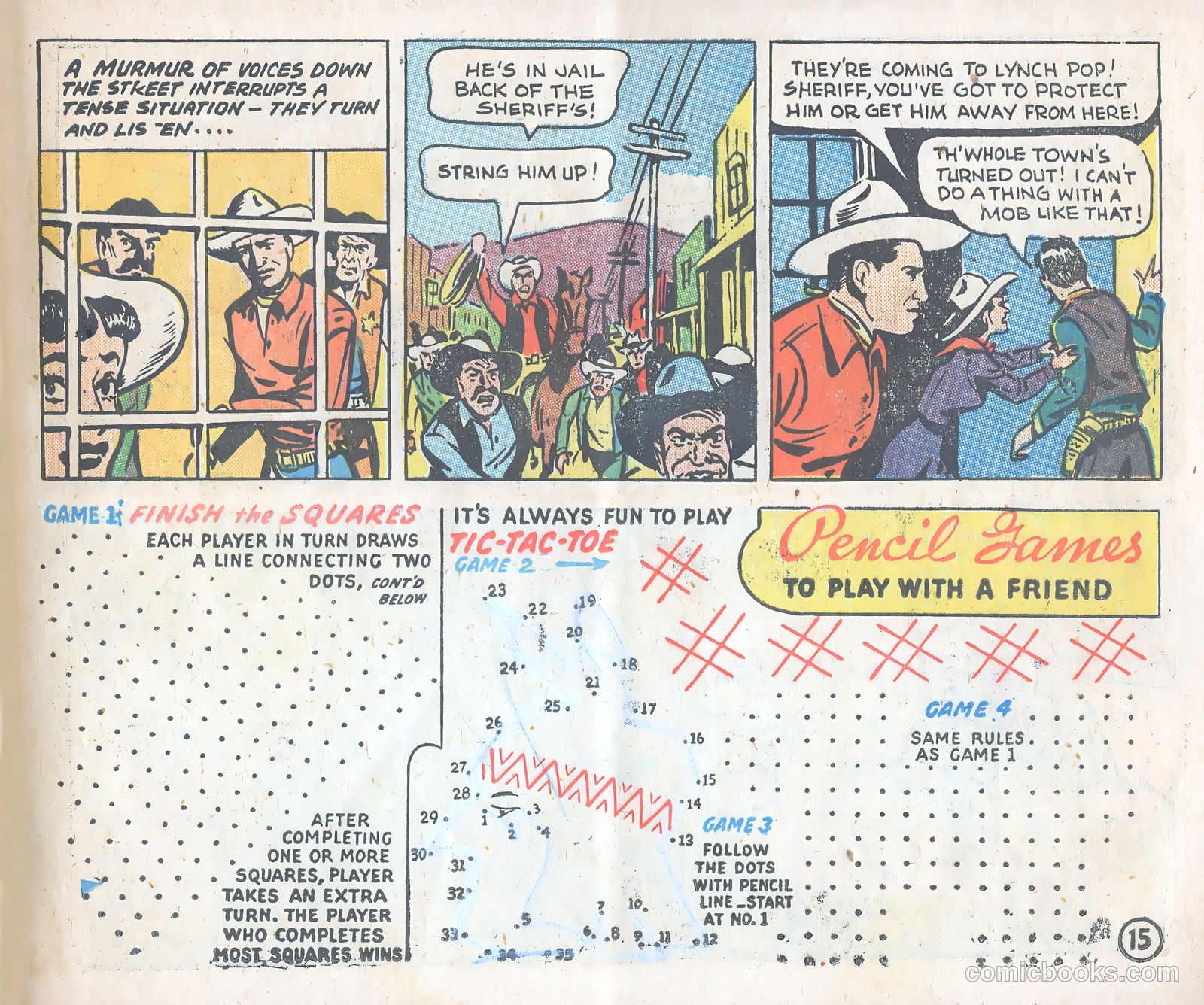 Gene Autry Adventure Comics and Play-Fun Book #[nn] — page 15 of 33