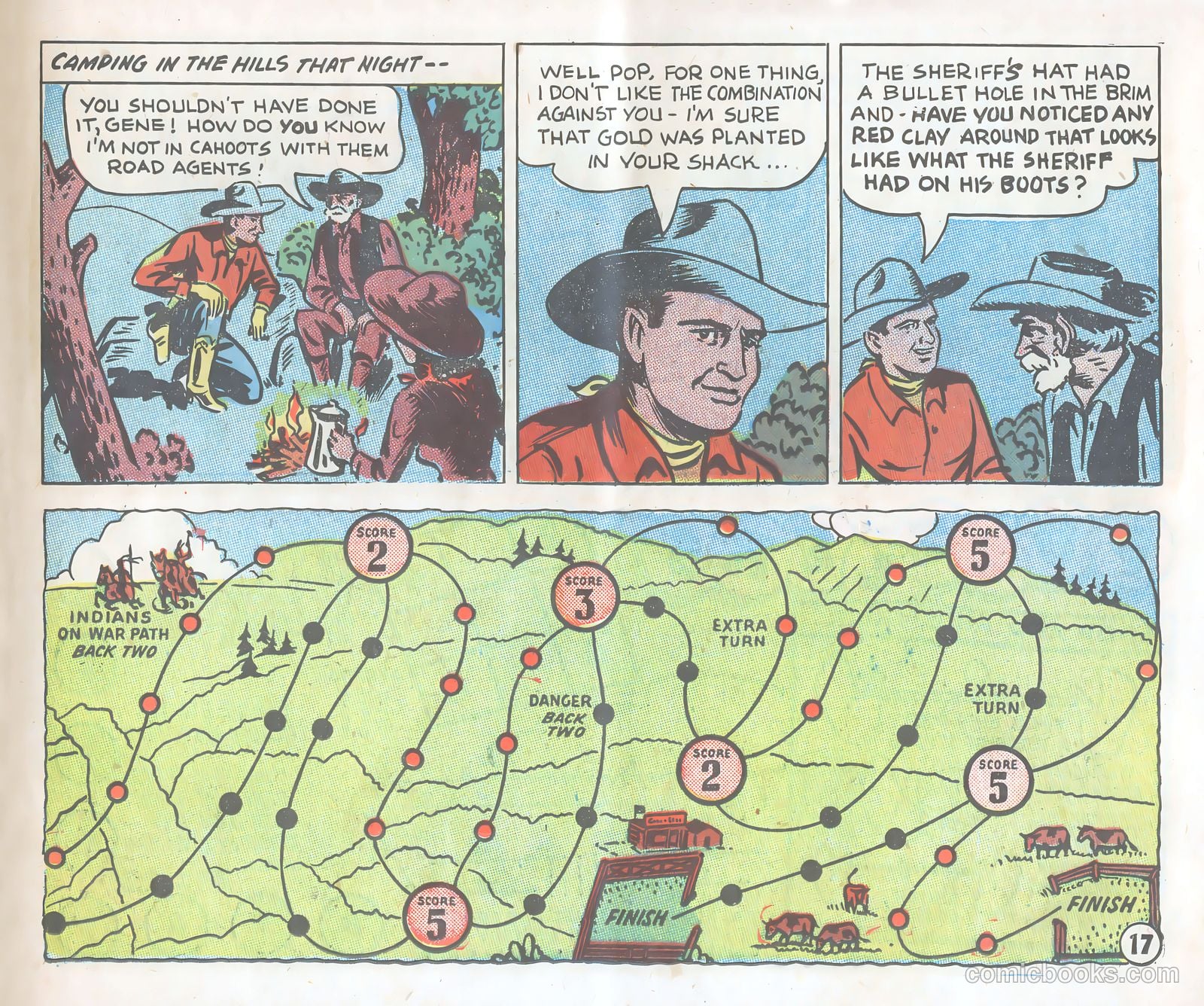 Gene Autry Adventure Comics and Play-Fun Book #[nn] — page 17 of 33