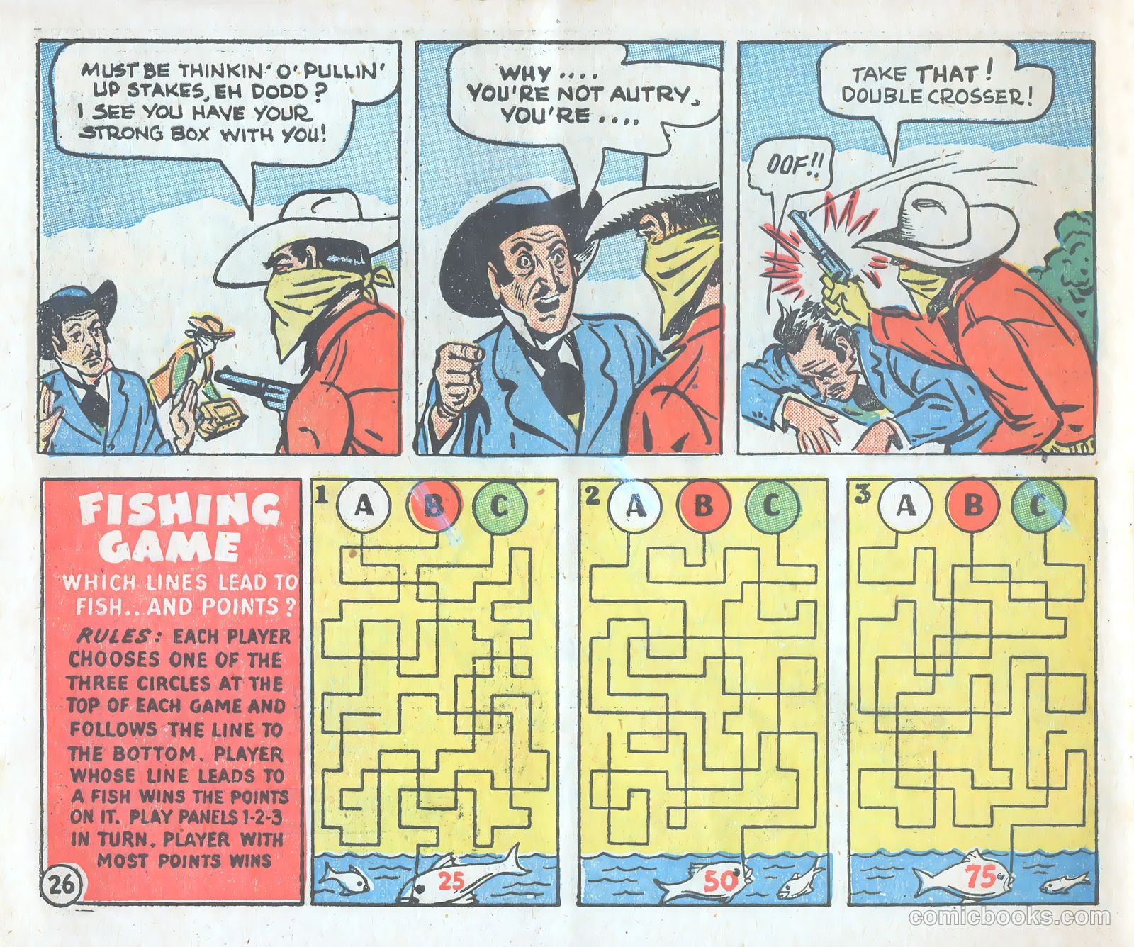 Gene Autry Adventure Comics and Play-Fun Book #[nn] — page 26 of 33