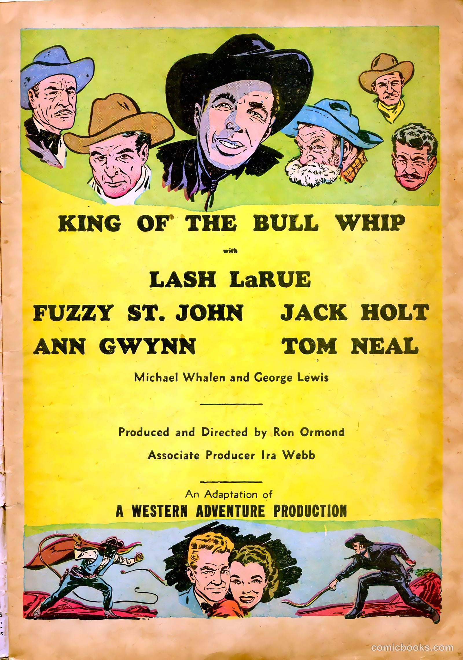Fawcett Movie Comic 8 - King of the Bull Whip #1 — page 3 of 36