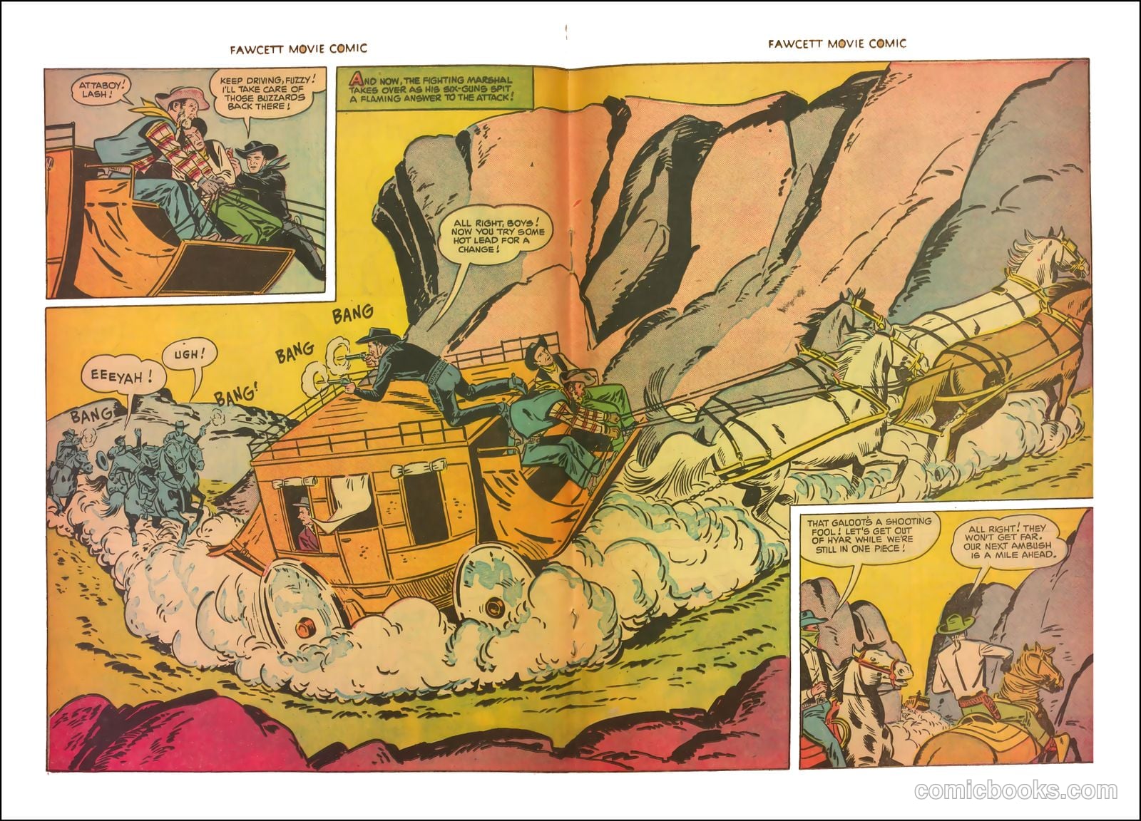 Fawcett Movie Comic 11 - The Thundering Trail #1 — page 18 of 35