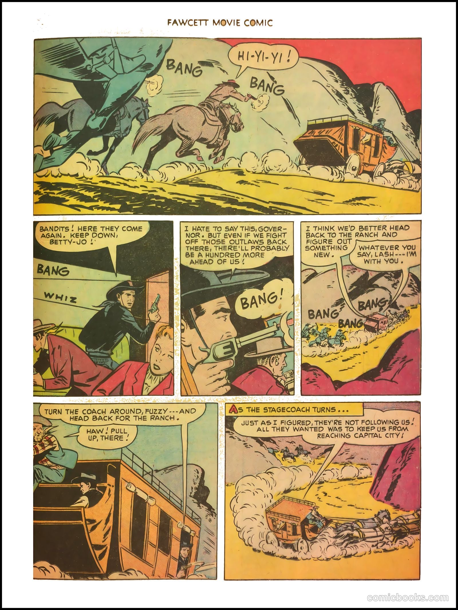 Fawcett Movie Comic 11 - The Thundering Trail #1 — page 20 of 35