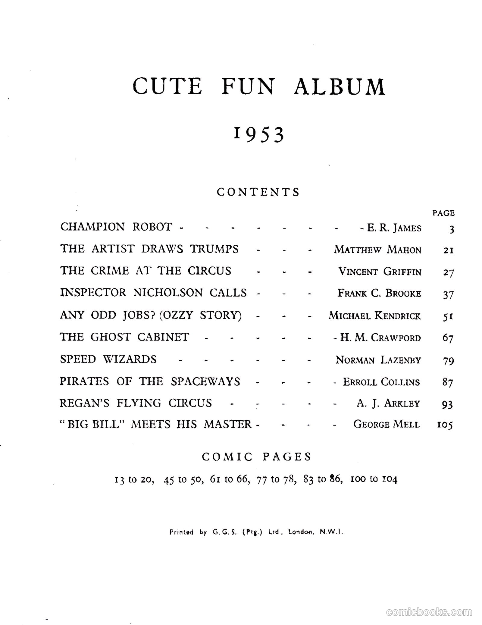 Cute Fun Album 1953 strips only #1 — page 4 of 38
