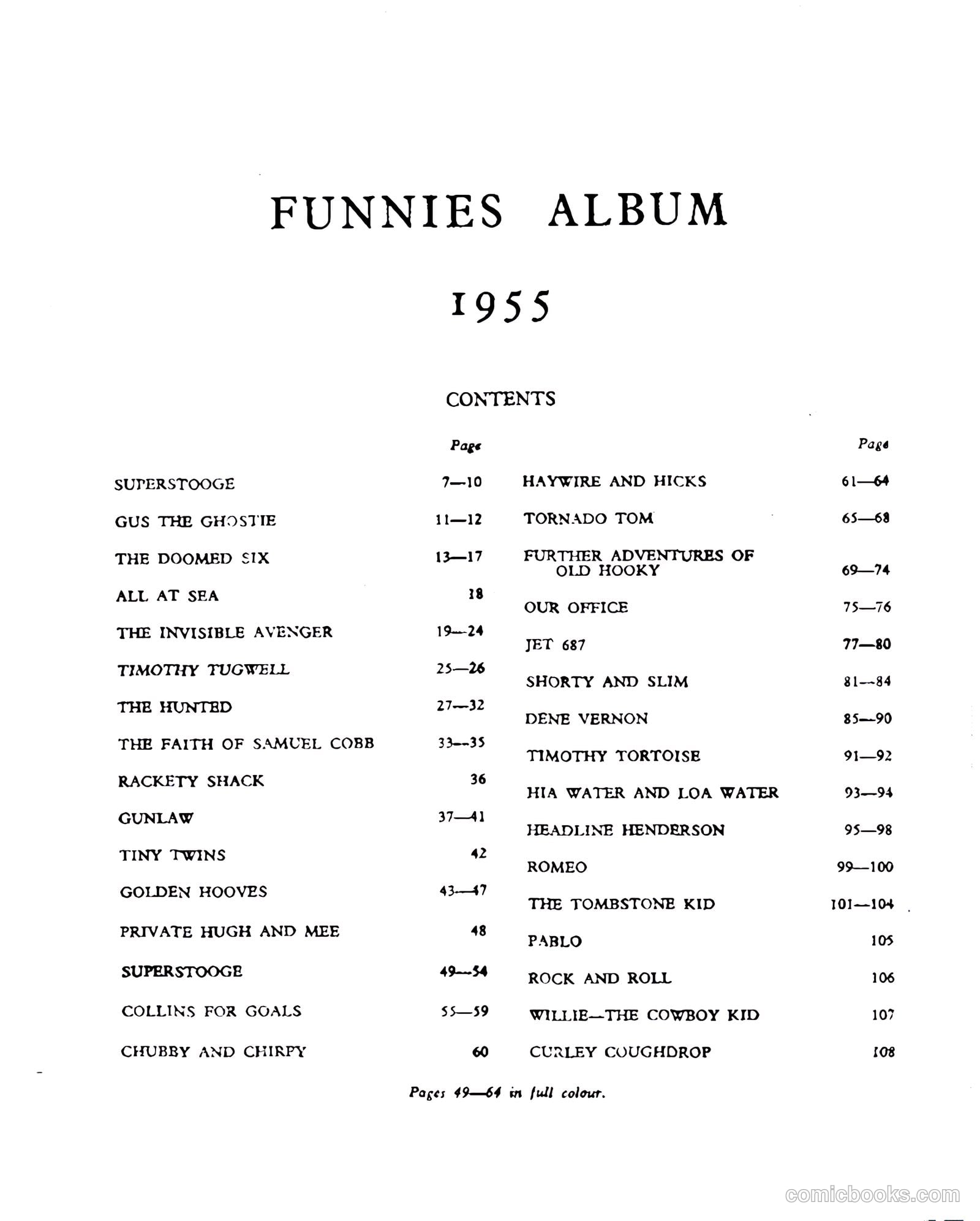 Funnies Album 1955 Part #1 — page 4 of 56