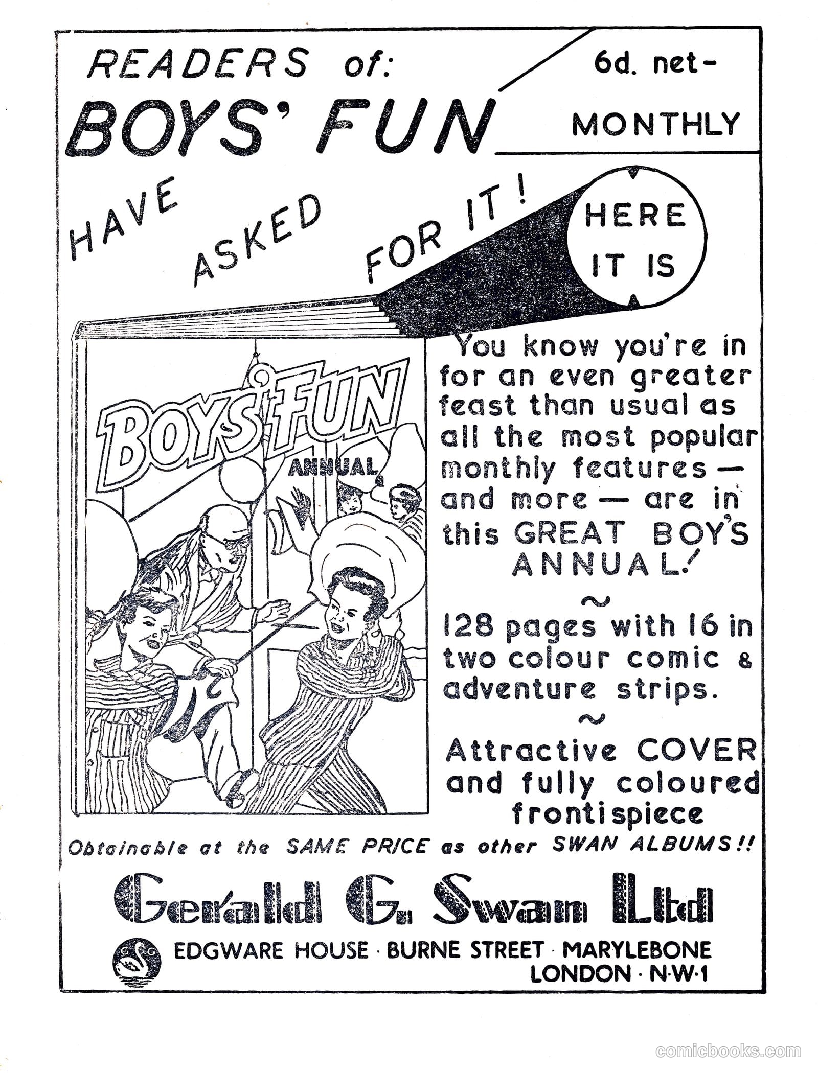 Funnies Album #1954 — page 108 of 109