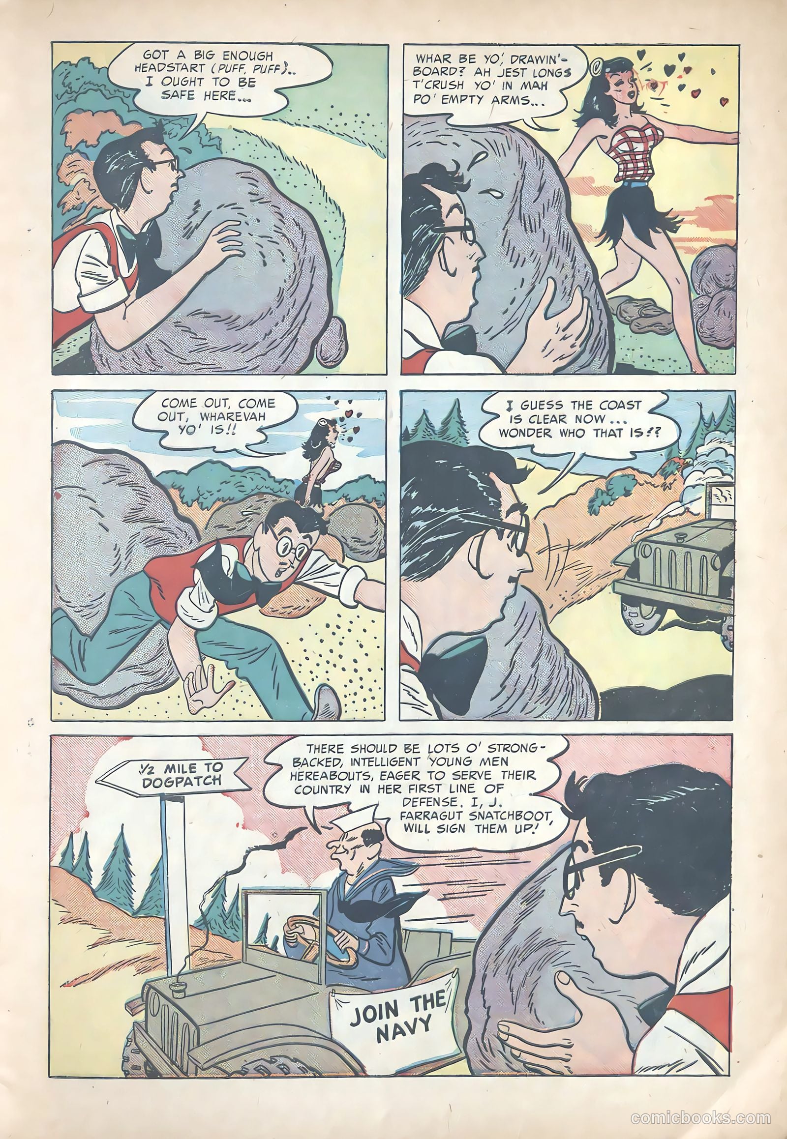 Li'l Abner Joins the Navy #nn — page 9 of 36