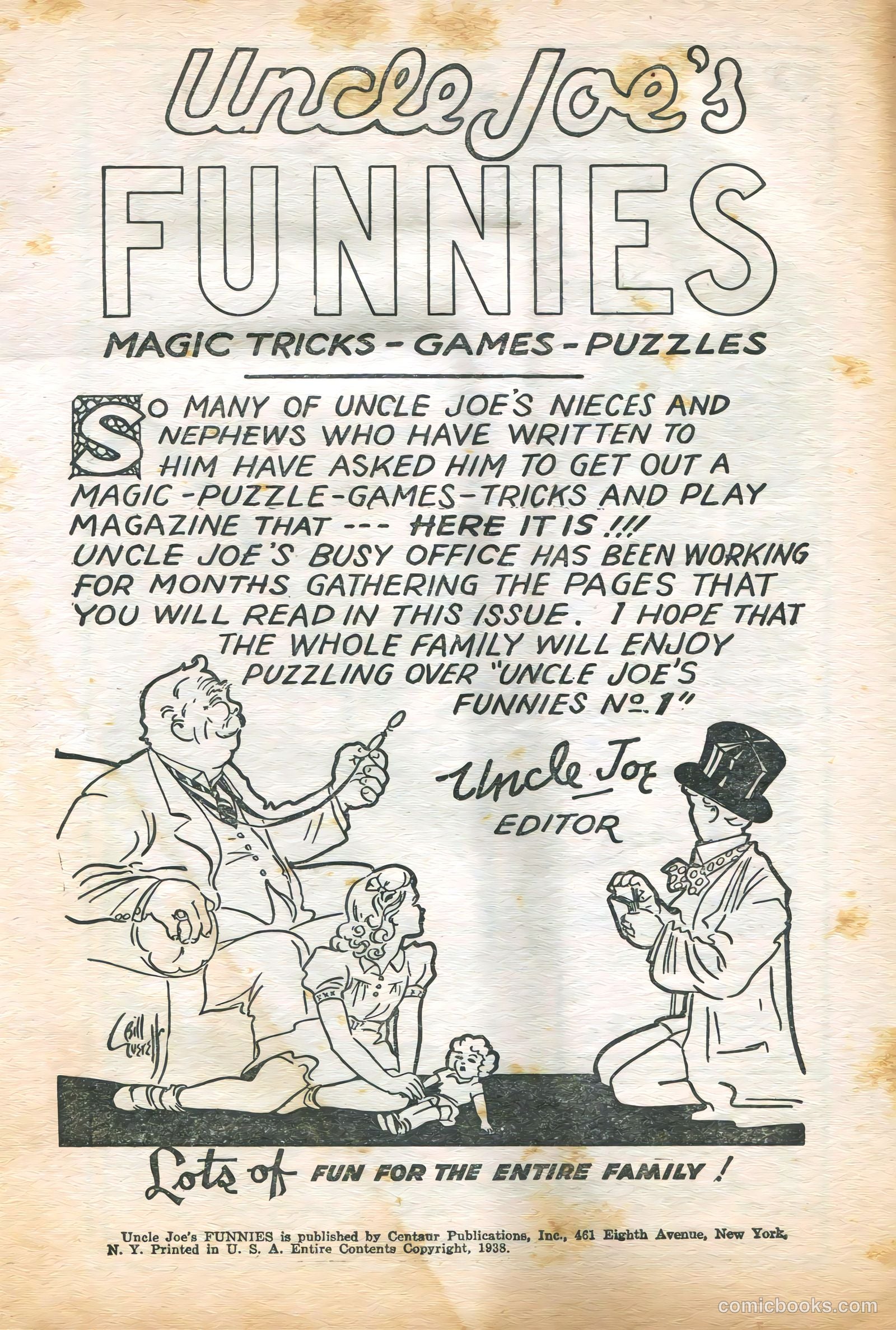 Uncle Joe's Funnies #1 — page 3 of 68