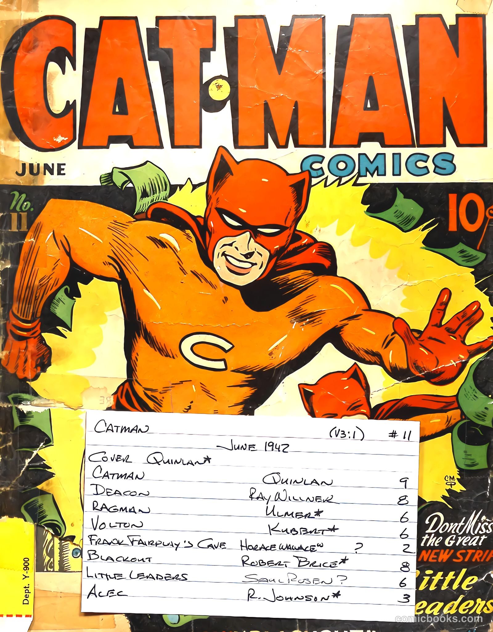 Cat-Man Comics #11 — page 68 of 68