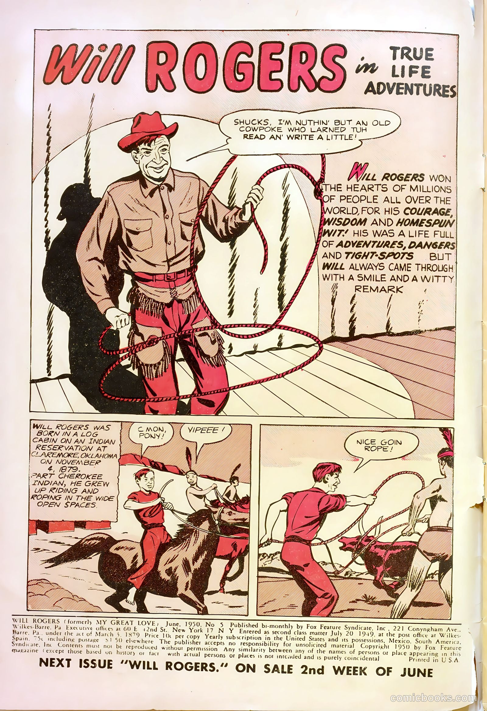 Will Rogers #1 — page 2 of 36