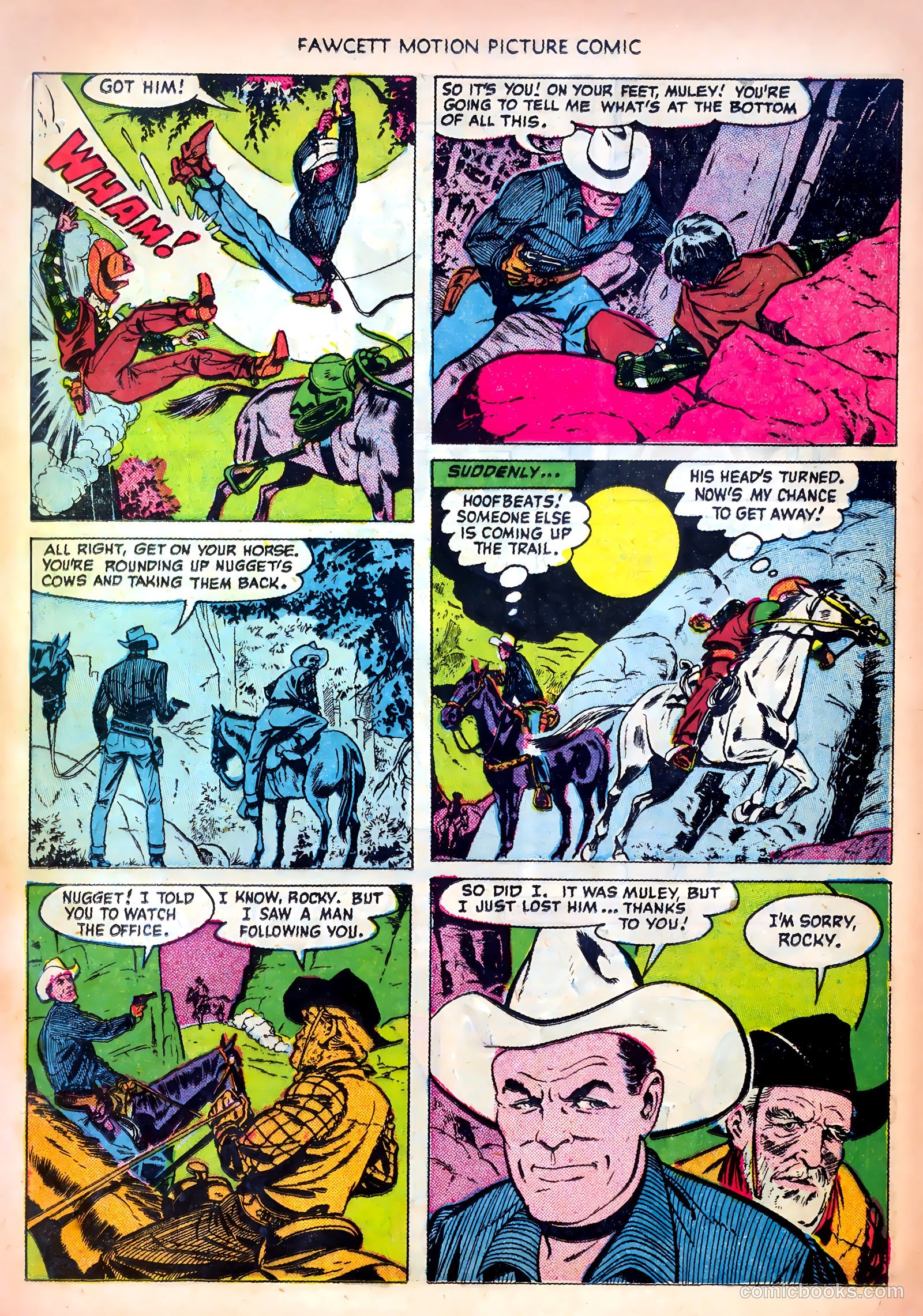Motion Picture Comics 104 Vigilante Hideout #1 — page 17 of 36