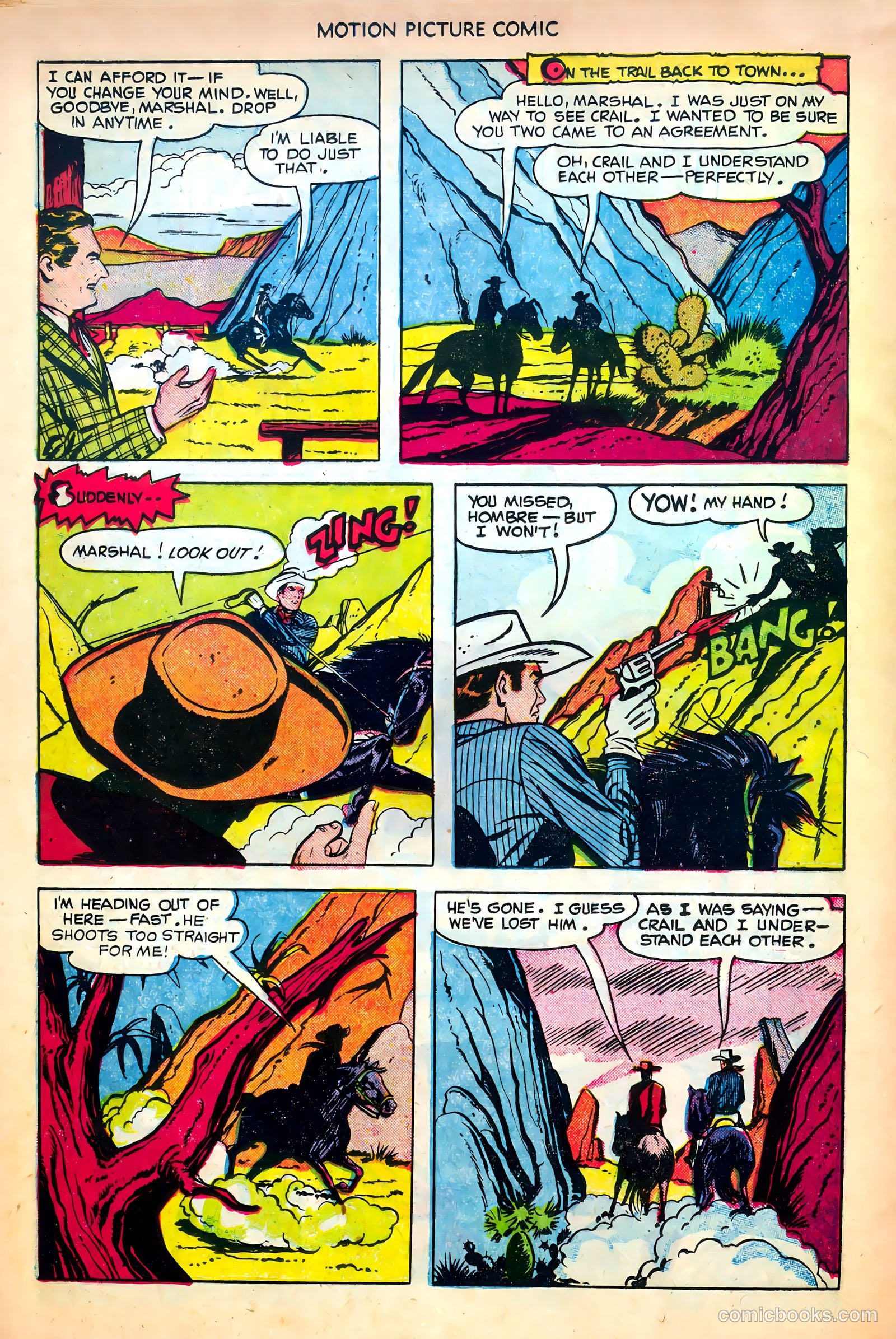 Motion Picture Comics 107 Frisco Tornado #1 — page 16 of 36